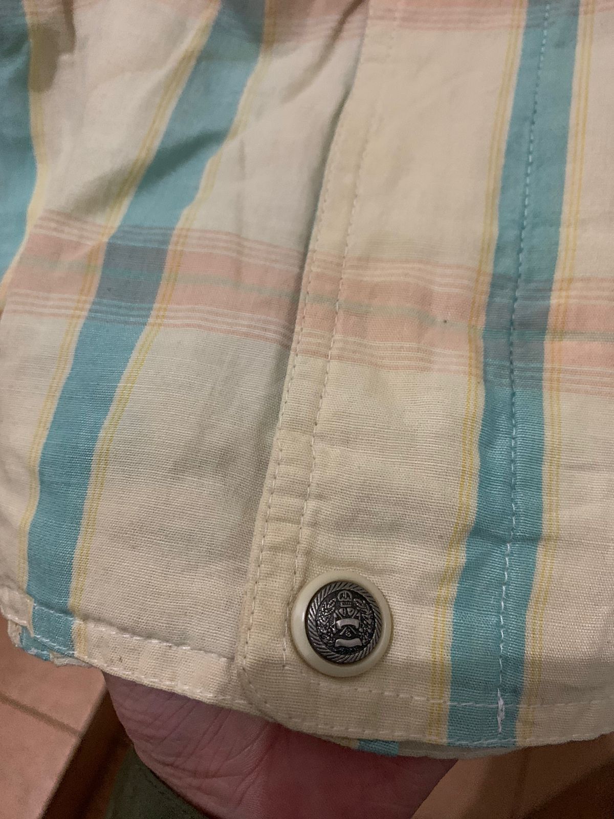 Balenciaga × Vintage 1990s Balenciaga Tartan Cream Jacket Size US L / EU 52-54 / 3 - 4 Thumbnail