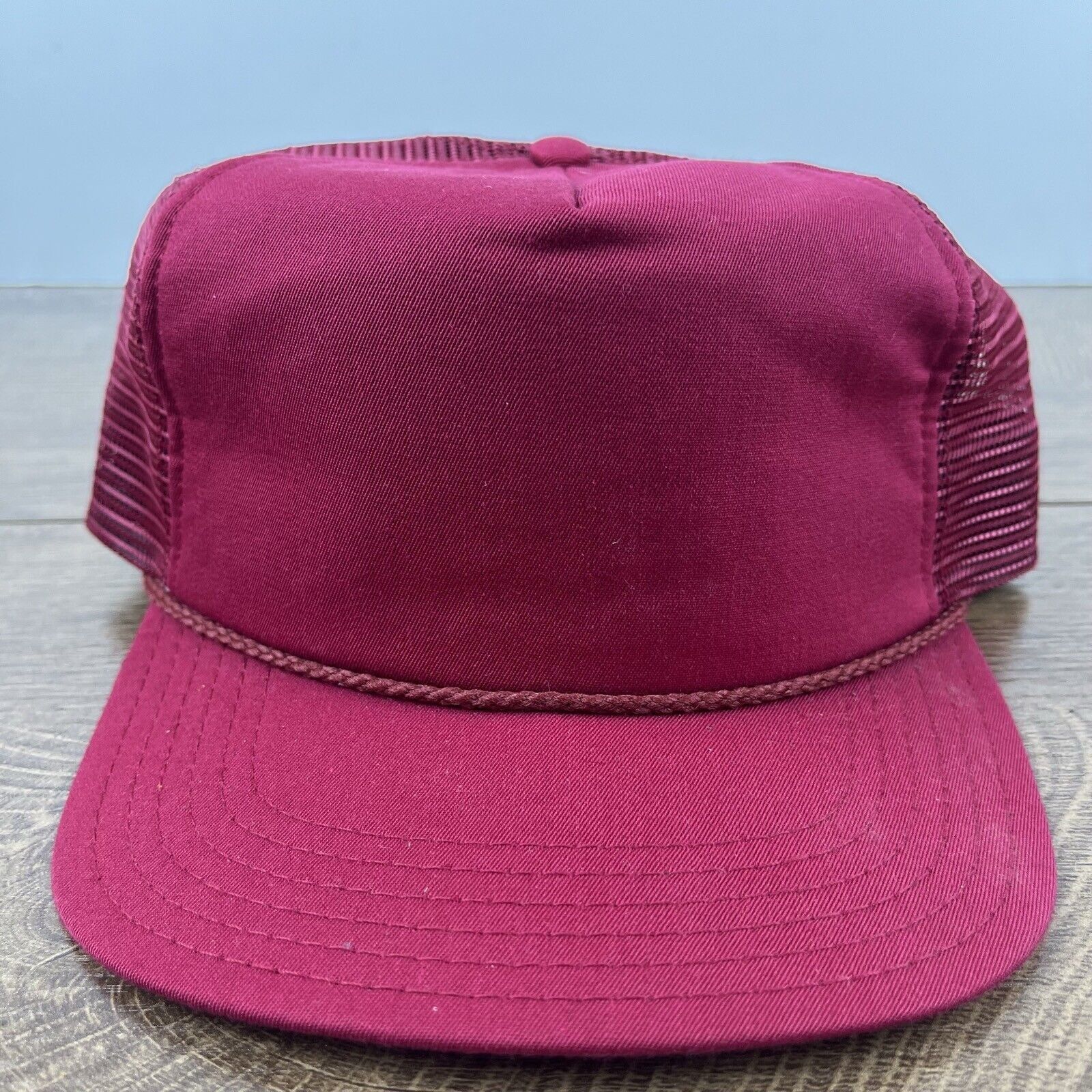 Other Maroon Hat Red Cap Hat Trucker Adjustable Hat Red Adult Hat Size ONE SIZE - 2 Thumbnail
