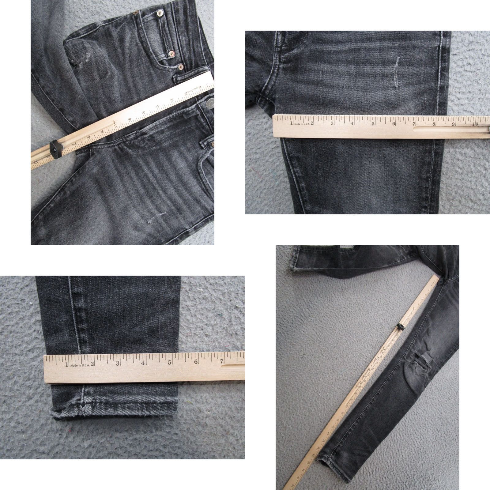 American Eagle Outfitters American Eagle Airflex Athletic Skinny Black Denim Jeans Size 28x32 Men's Regular Stretch Inseam 32in Size US 28 / EU 44 - 8 Thumbnail