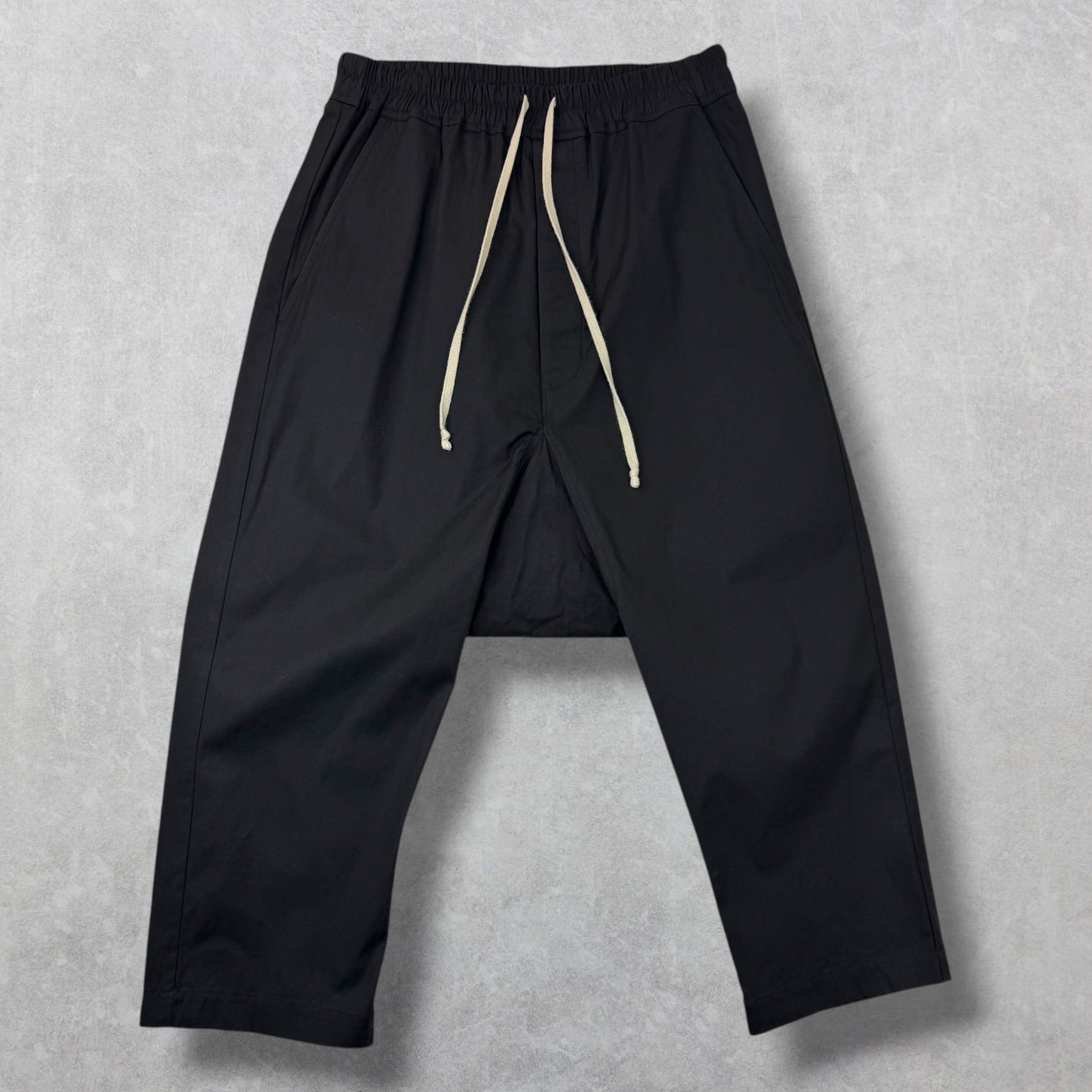 Rick Owens Rick Owens Cropped Drawstring Trousers 40 (M) Size US 40 / EU 56 - 1 Thumbnail