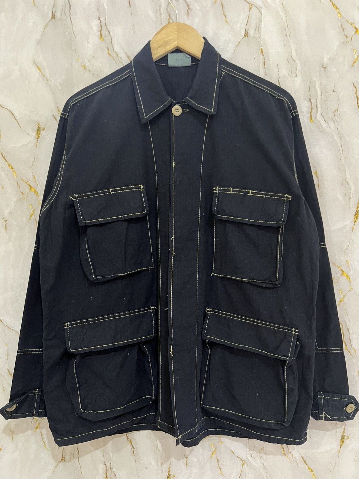 Vintage Vintage Denim Jacket – Classic Style (Tag Missing) Size US L / EU 52-54 / 3 - 1 Thumbnail