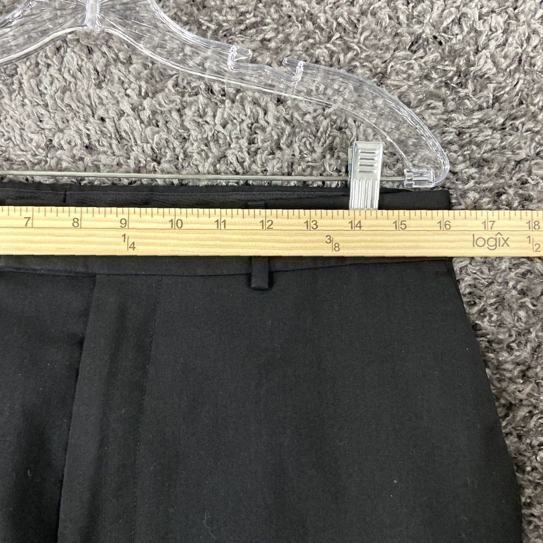 Perry Ellis Perry Ellis Portfolio Men's Dress Pants Black 32x31 Size US 32 / EU 48 - 6 Thumbnail