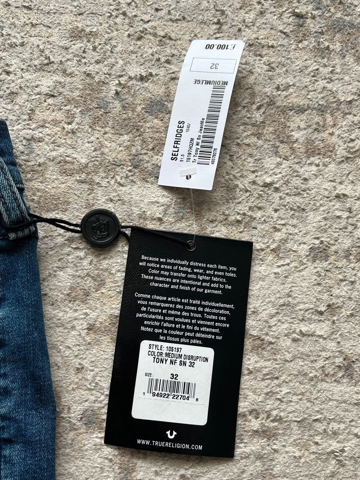 True Religion True Religion Tony Skinny Jeans Denim Rare Deadstock NWT Size US 32 / EU 48 - 6 Thumbnail