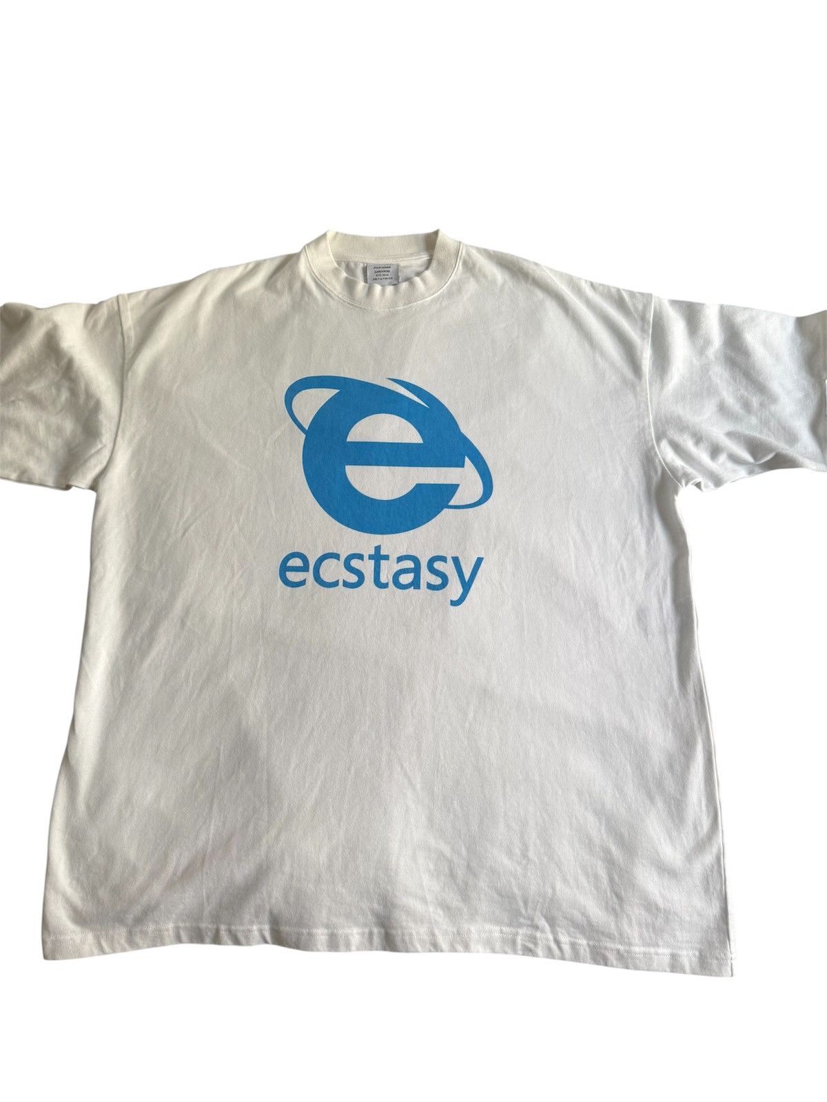 トップス VETEMENTS ECSTASY T-SHIRT Ecstasy Logo T-shirt Black | The Webster