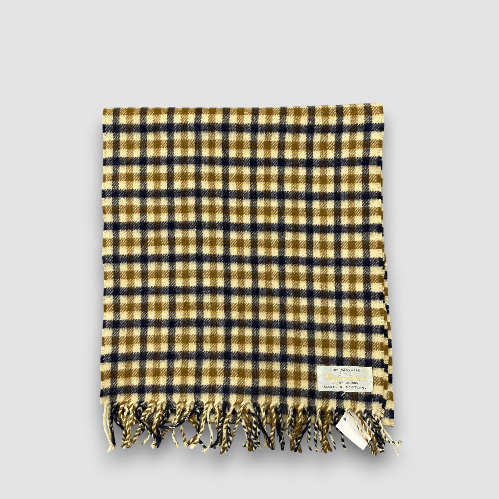 Aquascutum Vintage Aquascutum Scarf Muffler Wool Cashmere Scarves Size ONE SIZE - 2 Thumbnail