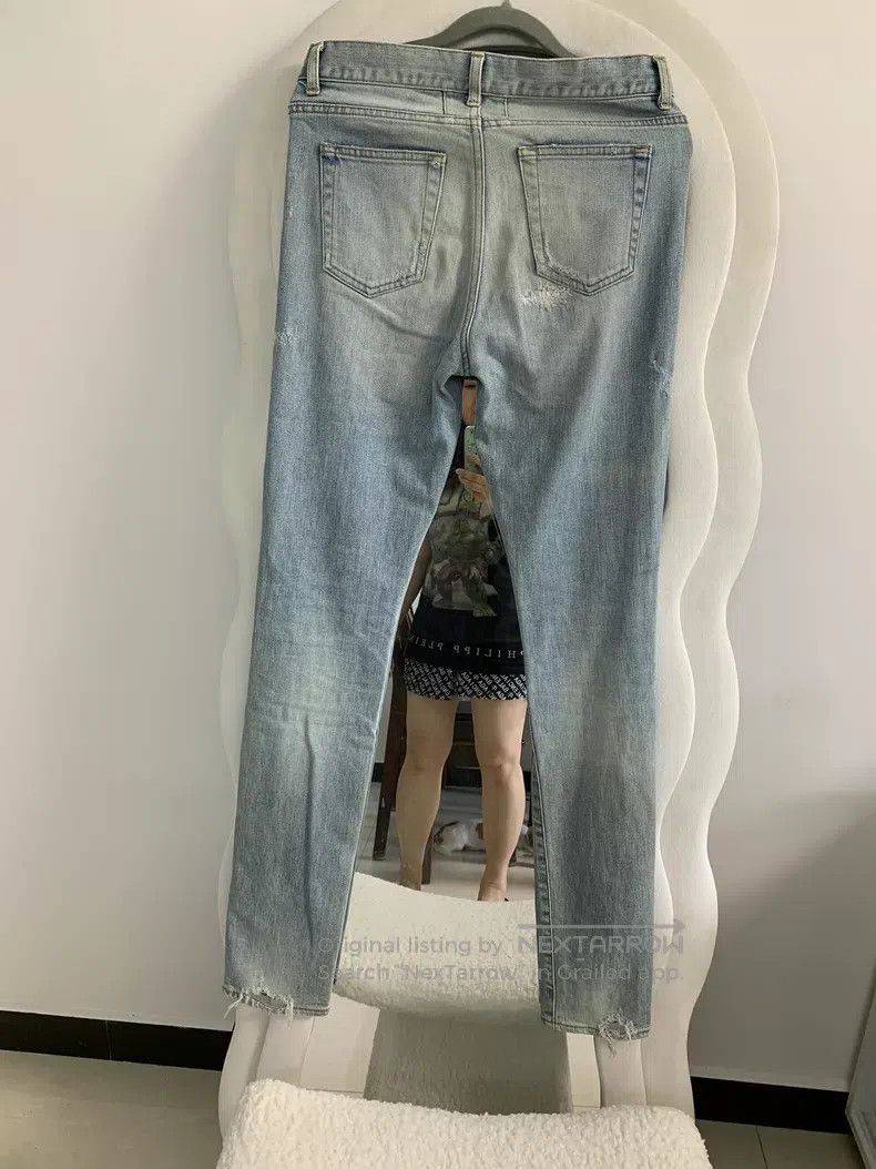Saint Laurent Paris Saint Laurent Paris Heavily destroyed jeans Size 28" / US 6 / IT 42 - 4 Thumbnail
