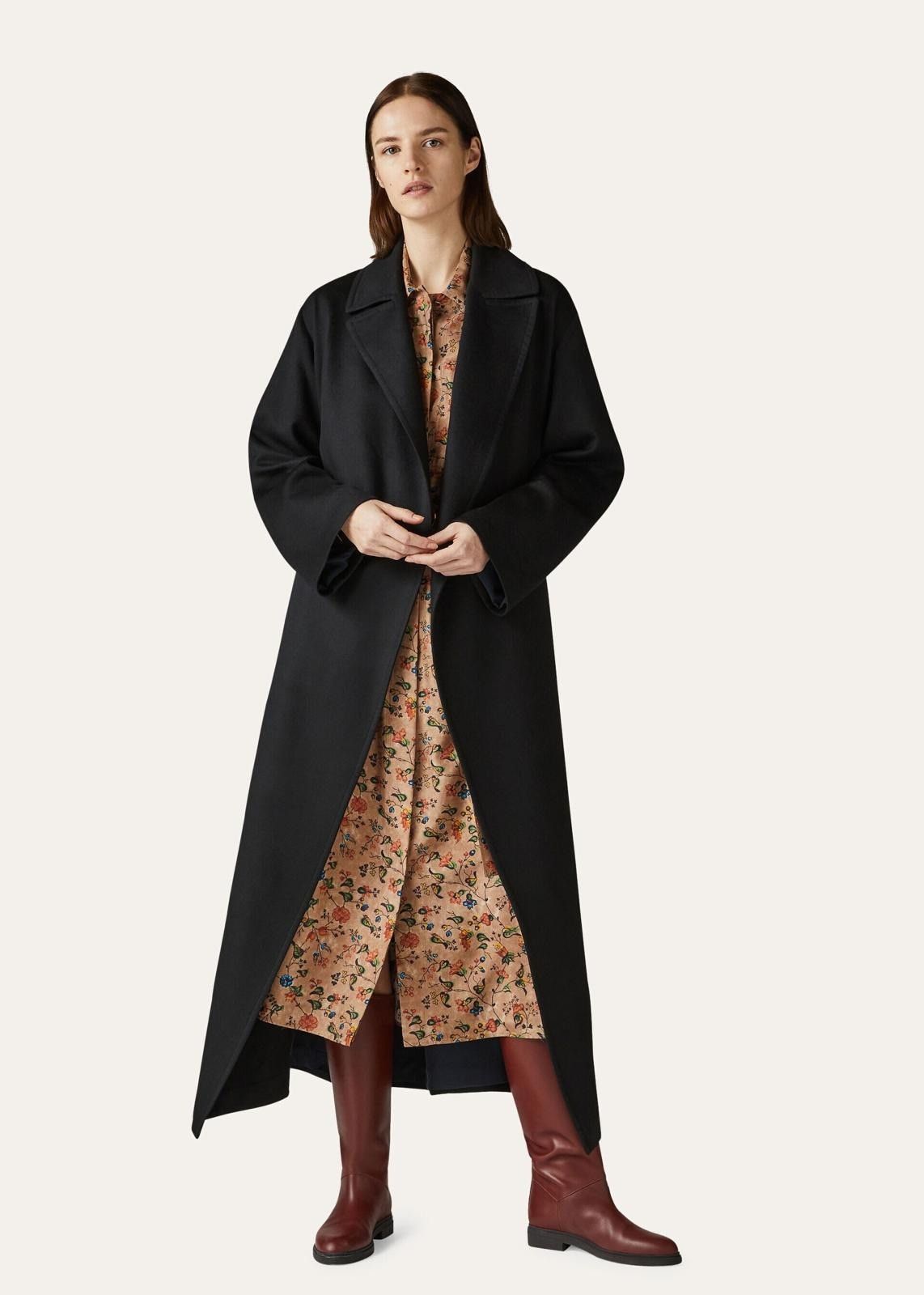 Loro Piana o1srvl11e1124 Cashmere Long Coat in Black Size M / US 6-8 / IT 42-44 - 5 Thumbnail