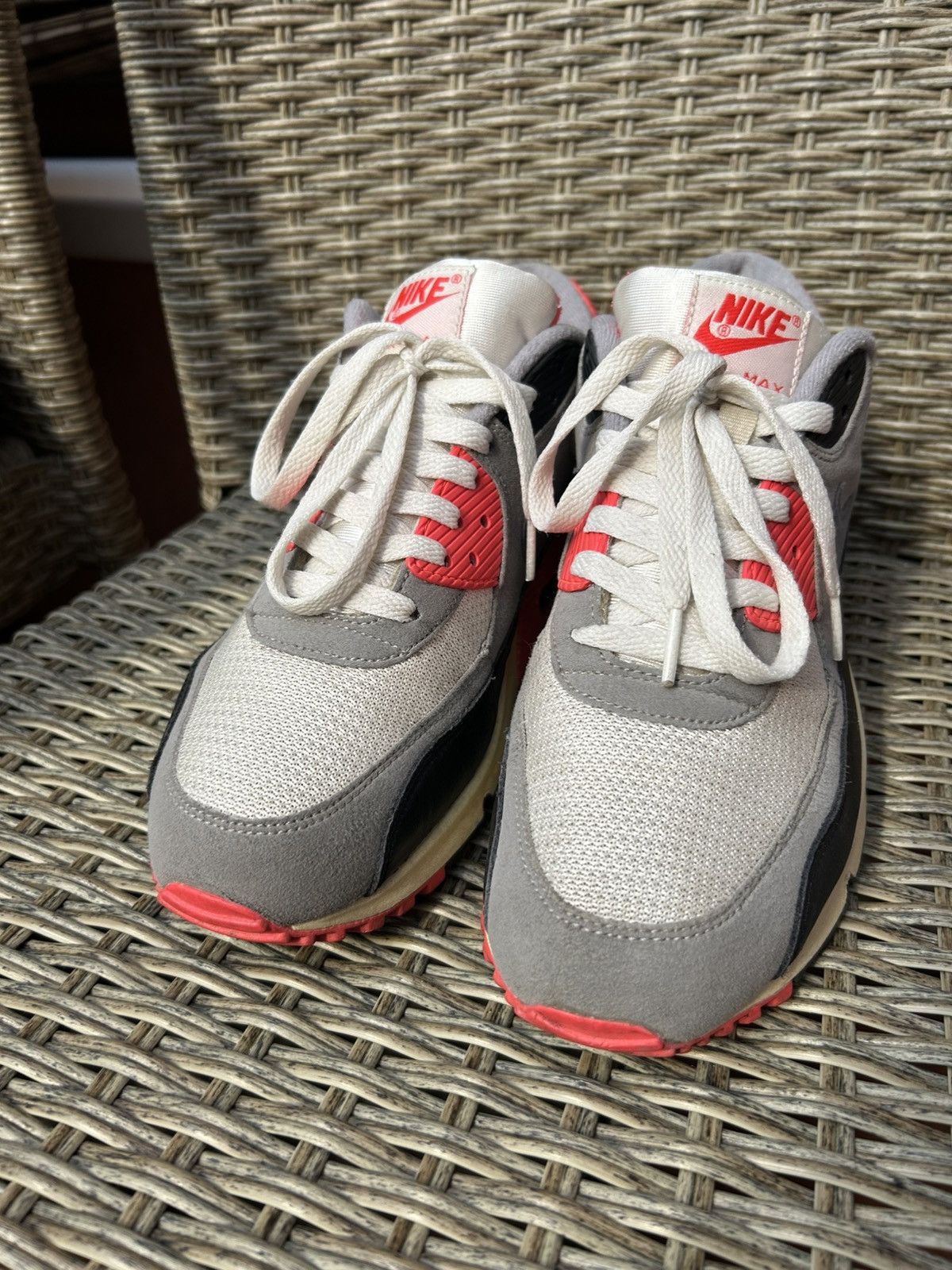 Nike × Vintage Nike Air Max 90 Infrared Vintage OG 2013 Size 10 543361-161 Size US 10 / EU 43 - 2 Thumbnail