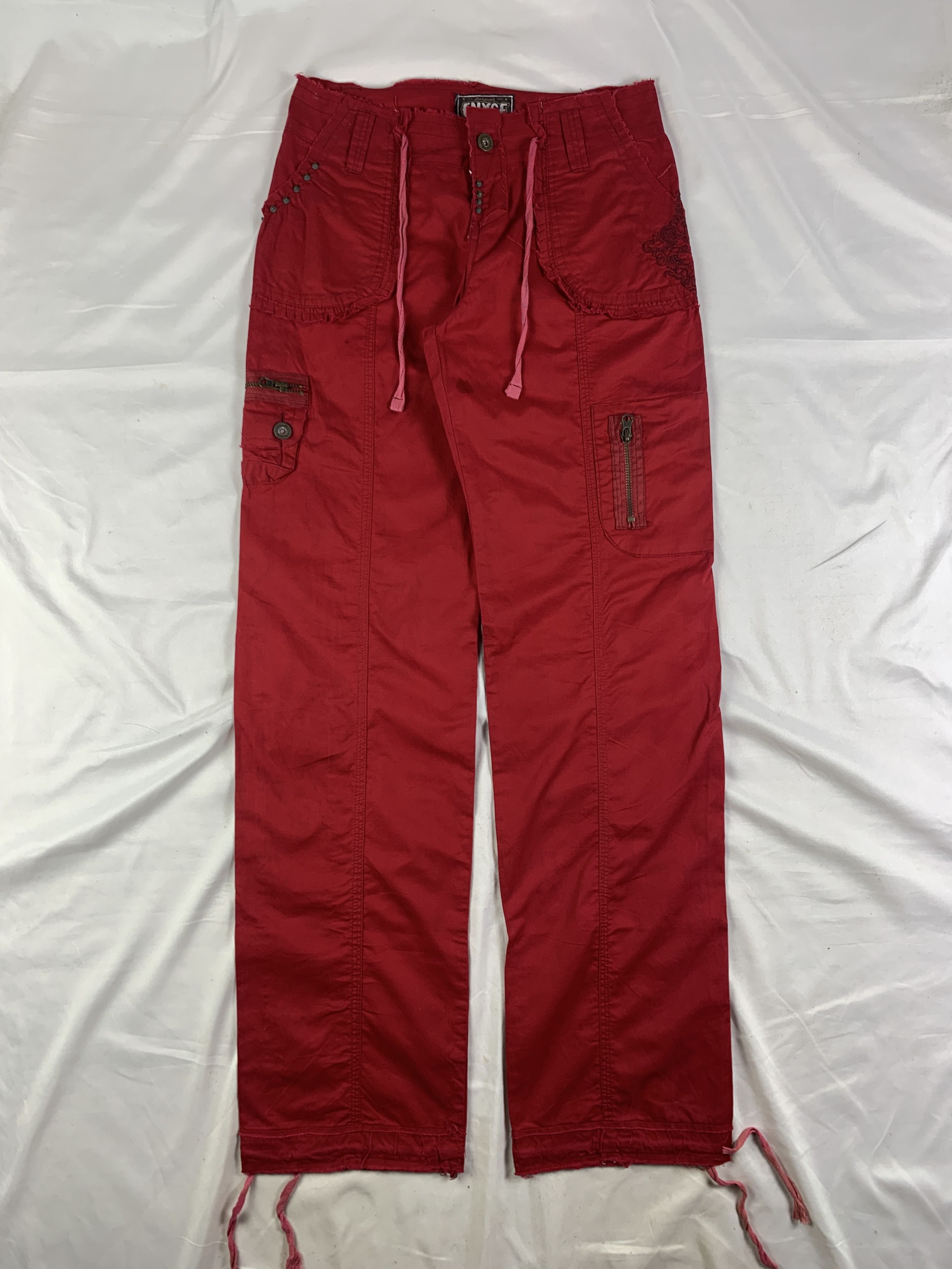 Enyce Enyce Red Tribal Combat Pants (28) Size 28" / US 6 / IT 42 - 4 Thumbnail