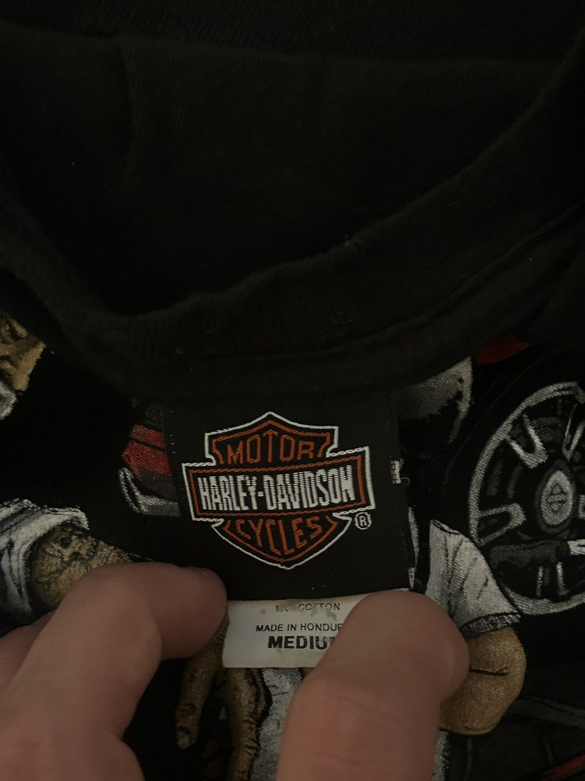 Harley Davidson × Vintage × West Coast Choppers Y2K Davidson Black Tee Size US M / EU 48-50 / 2 - 5 Thumbnail