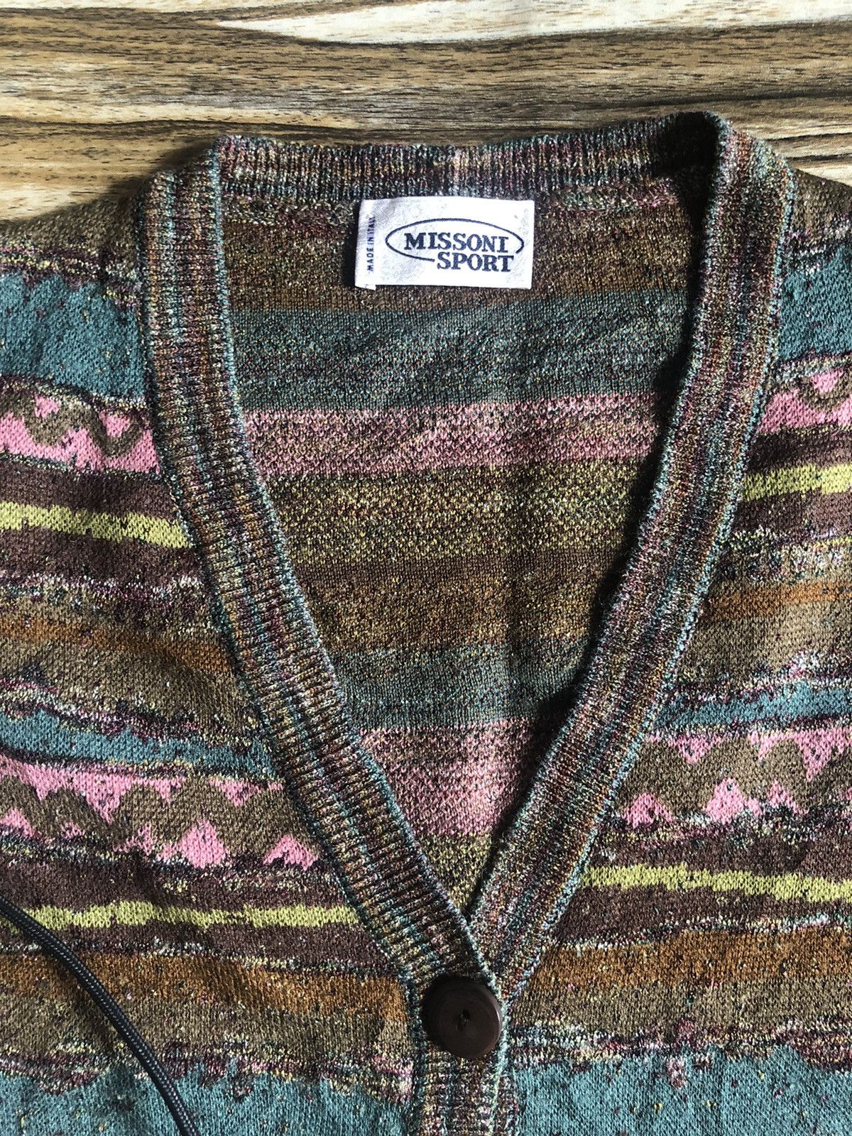 Art Comes First × Missoni × Vintage Vintage Missoni circa 1980s Knitted Cardigan multicolour Size US M / EU 48-50 / 2 - 5 Thumbnail