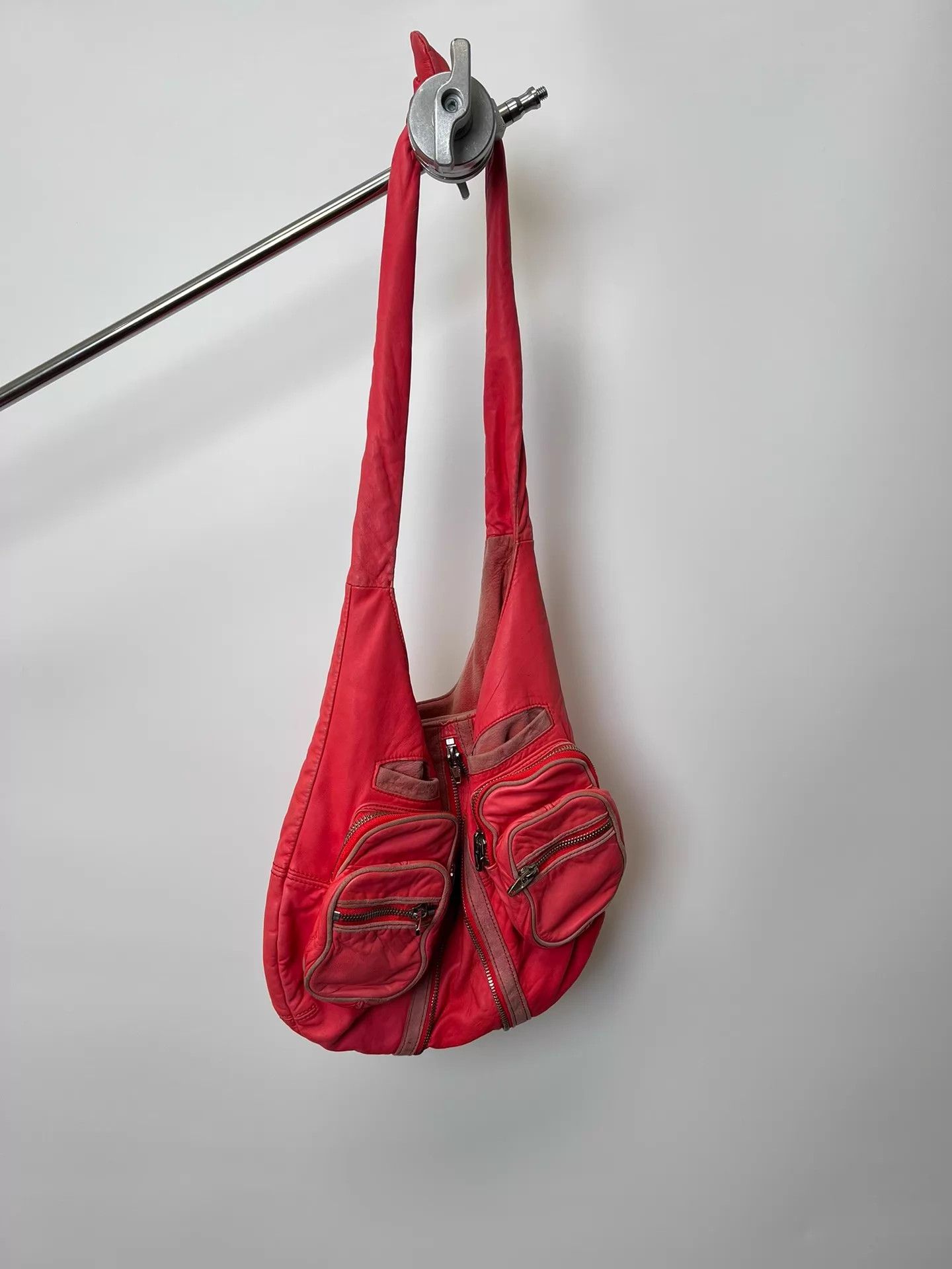 Alexander Wang Alexander Wang Biker Fuchsia Suede Crossbody Bag Size ONE SIZE - 1 Thumbnail