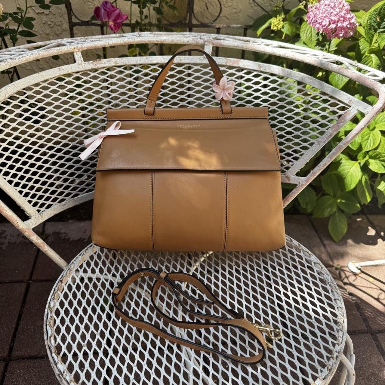 Tory Burch Tory Burch Tan Leather Top Handle Bag Size ONE SIZE - 1 Thumbnail