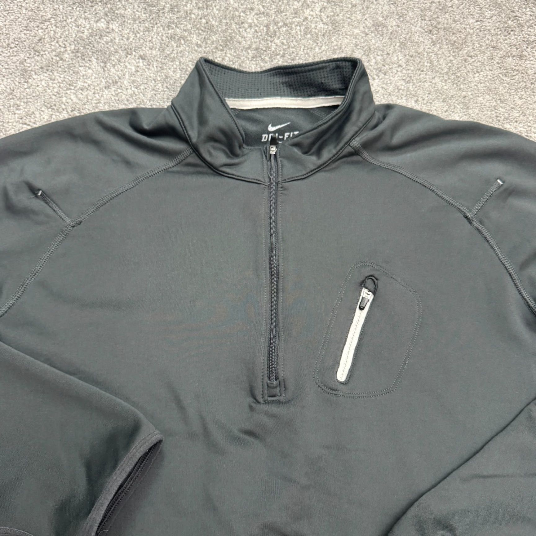Nike Nike Dri-Fit Element Shield Thermal 1/4 Zip Pullover Jacket Mens Medium Gray Size US M / EU 48-50 / 2 - 3 Thumbnail