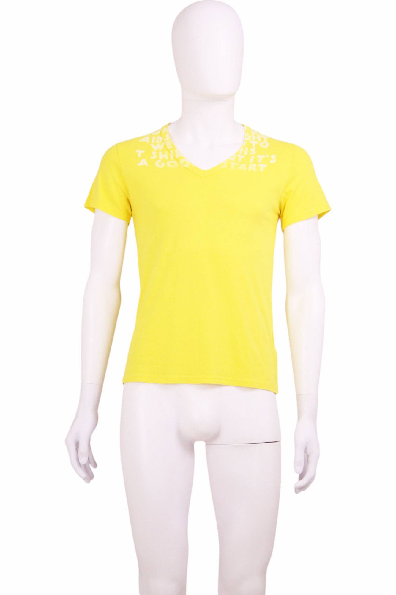 Maison Margiela AIDS Charity Yellow Tee Size US S / EU 44-46 / 1 - 1 Thumbnail