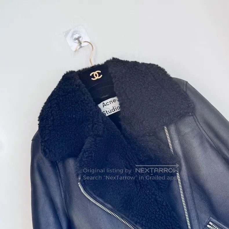 Acne Studios Acne Studios Black Wool Pilot Jacket Size XS / US 0-2 / IT 36-38 - 9 Thumbnail