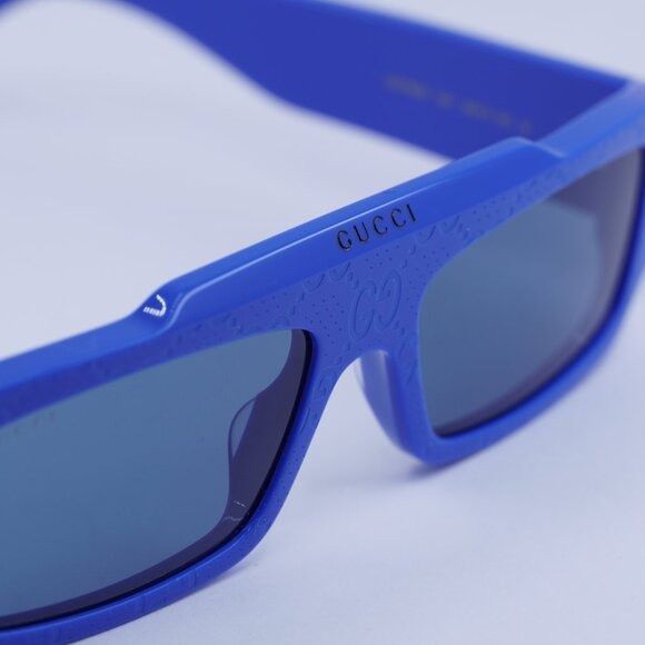 Gucci 🕶️ New Gucci GG1592S 004 Blue Sunglasses Size ONE SIZE - 3 Thumbnail