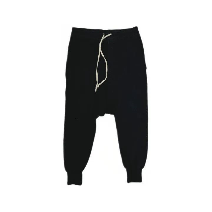 Rick Owens Rick Owens Black Casual Drawstring Pants -2507 Size US 26 / EU 42 - 2 Thumbnail