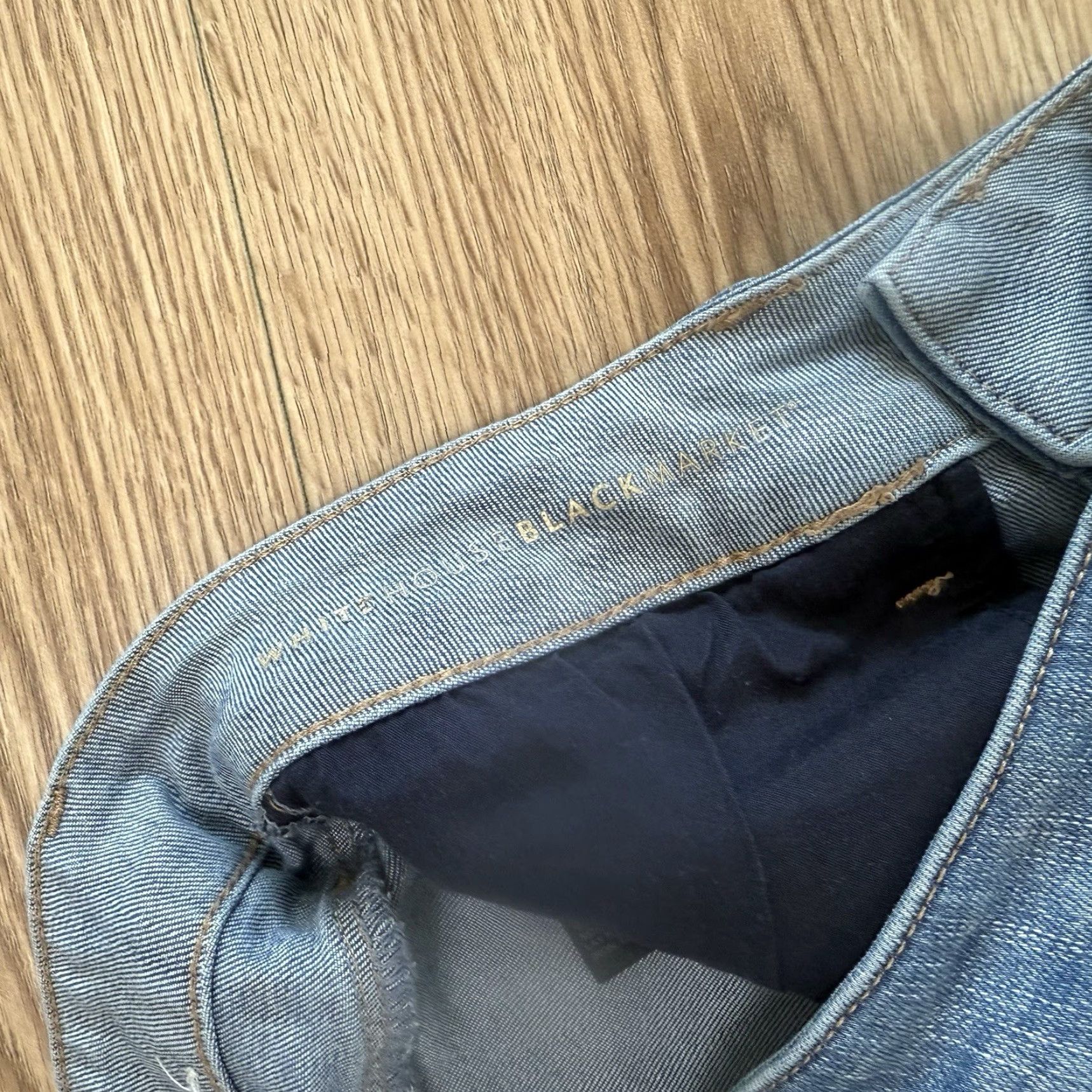 White House Black Market VINTAGE White House Black Market Jeans Womens Size 4 Skinny Ankle Denim Blue Size 27" / US 4 / IT 40 - 3 Thumbnail