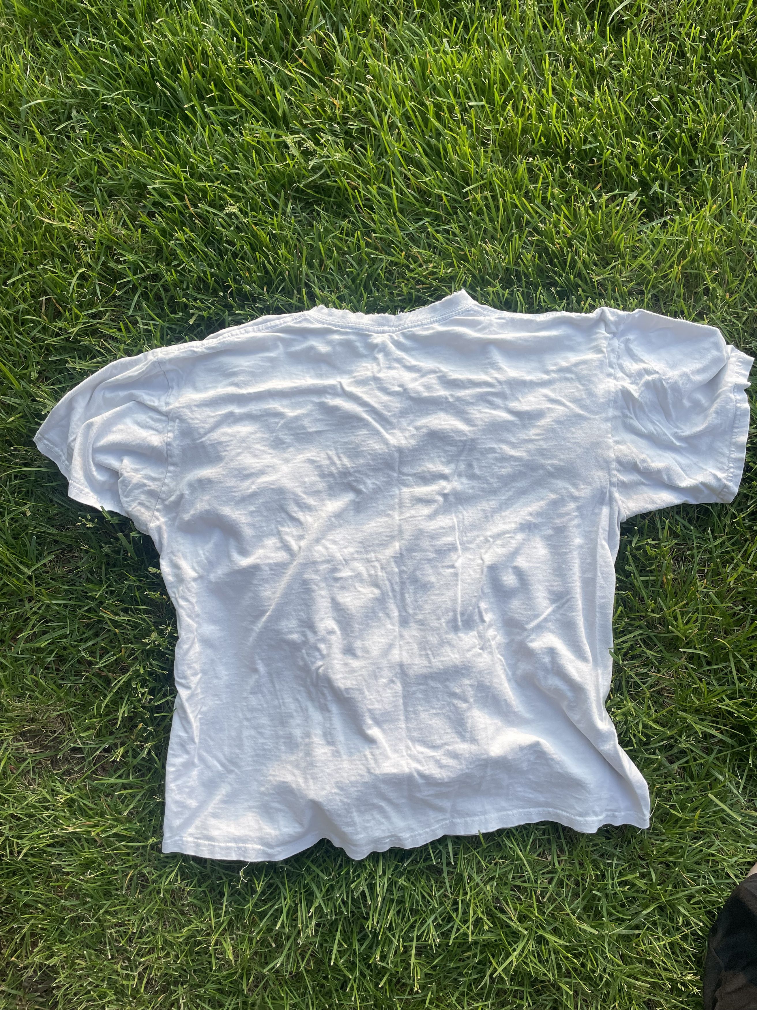 Nike Vintage White Nike Tee Size US M / EU 48-50 / 2 - 2 Thumbnail