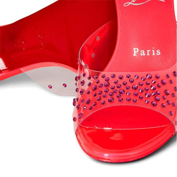 Christian Louboutin Degramule 85mm Embellished Mules Size US 6 / IT 36 - 6 Thumbnail