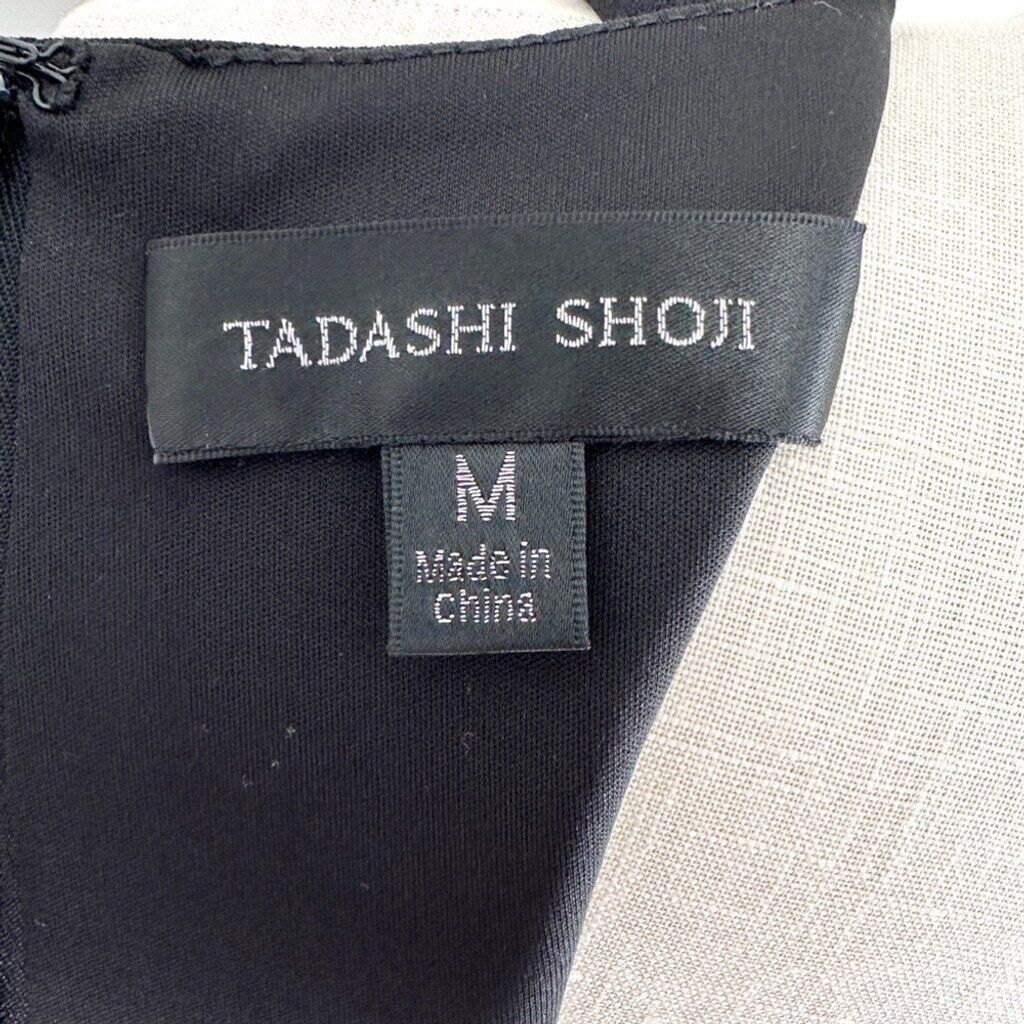 Tadashi Shoji Tadashi Shoji Navin Shoulder Cut-Out Black Dress Medium Size M / US 6-8 / IT 42-44 - 7 Thumbnail