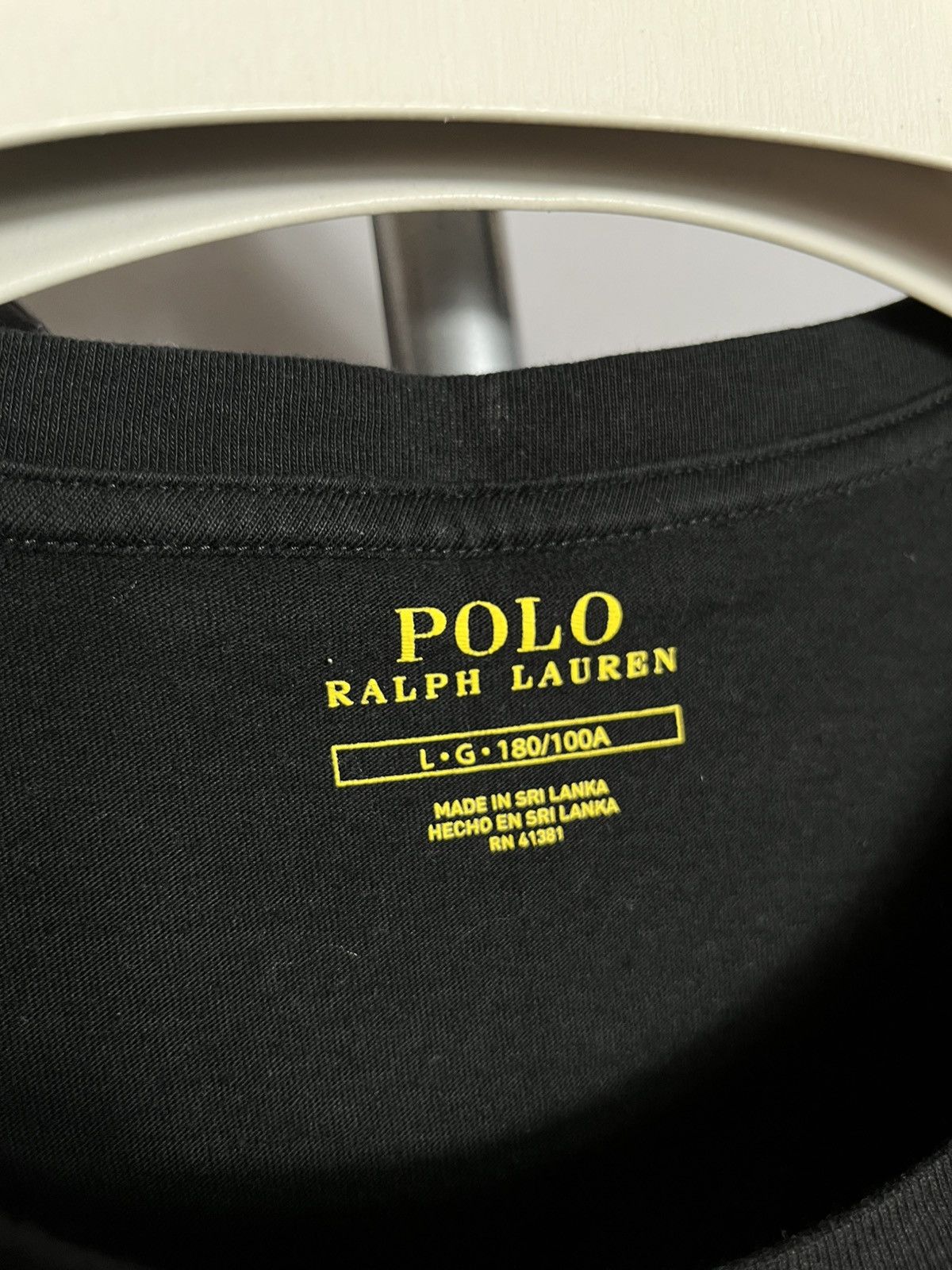 Polo Ralph Lauren Polo Ralph Lauren T-shirt Long sleeve black cotton mens Size US L / EU 52-54 / 3 - 4 Thumbnail