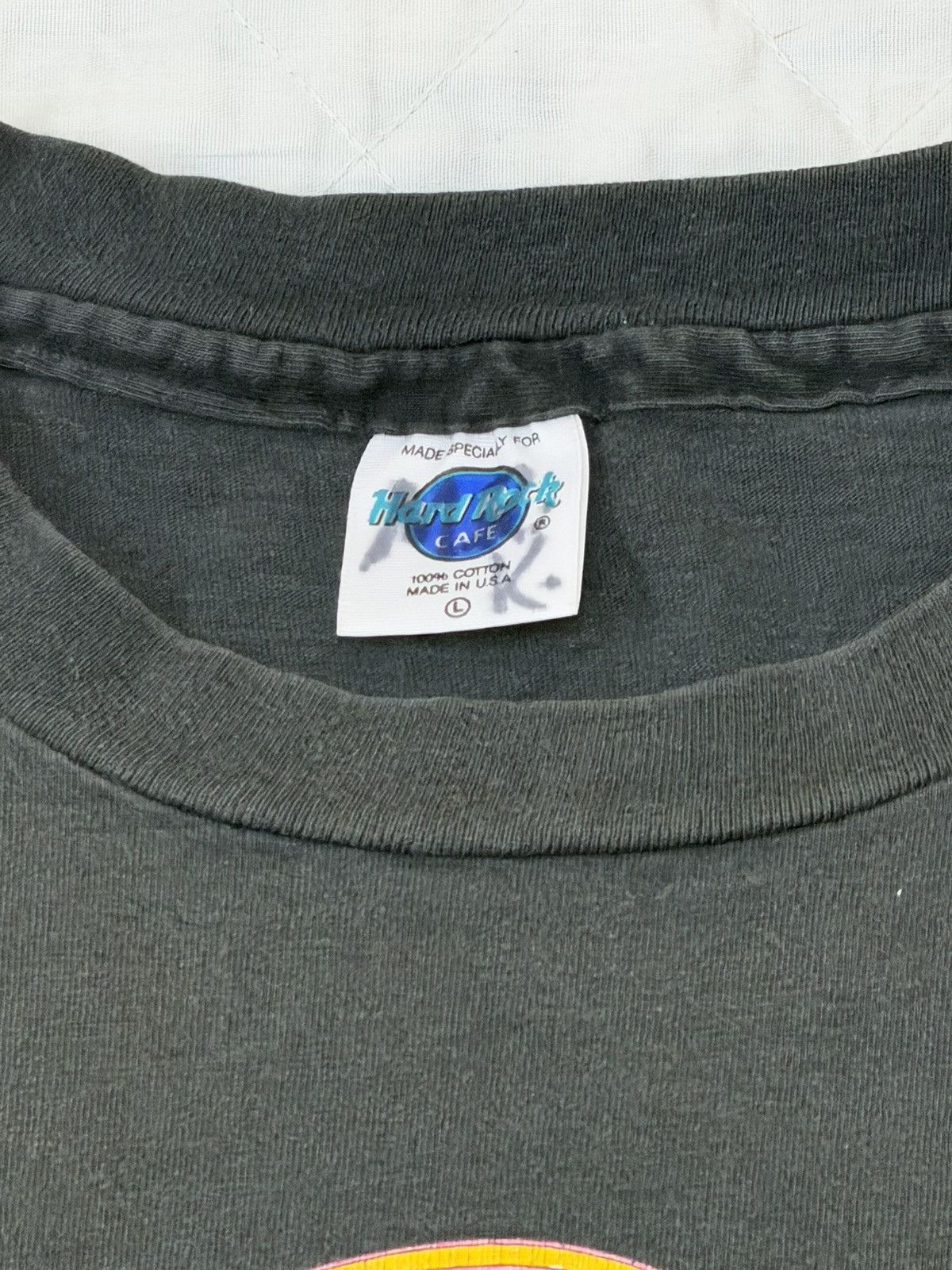 Hard Rock Cafe Vintage 1990s Hard Rock Cafe Chicago black t-shirt Size US L / EU 52-54 / 3 - 3 Thumbnail