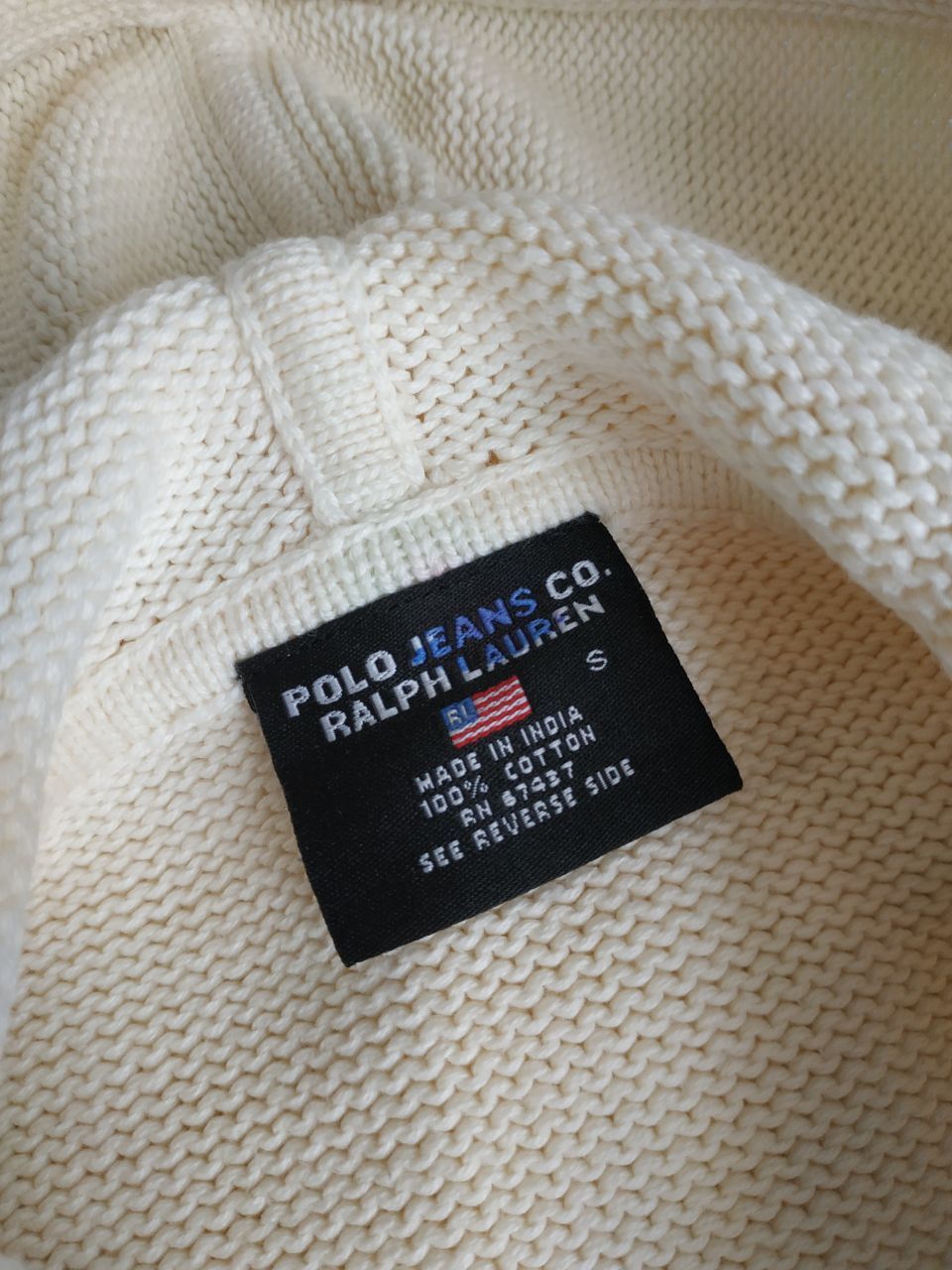 Polo Ralph Lauren × Vintage Vintage Polo Ralph Lauren Knit Hoodie Size S / US 4 / IT 40 - 9 Thumbnail