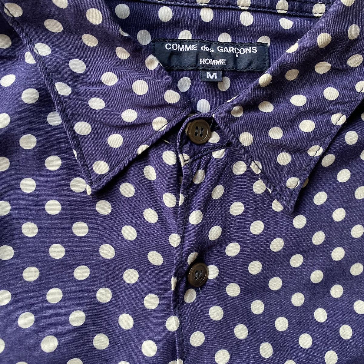 Comme des Garcons SS04 Rayon Polka Dot Shirt Size US M / EU 48-50 / 2 - 4 Thumbnail