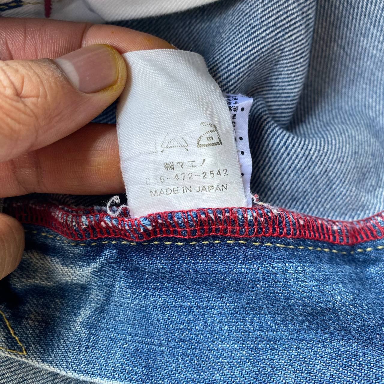 Eternal W29 EXTERNAL JAPAN DISTRESSED THUNDERSTORM MARK FADED BLUE Size US 30 / EU 46 - 14 Thumbnail