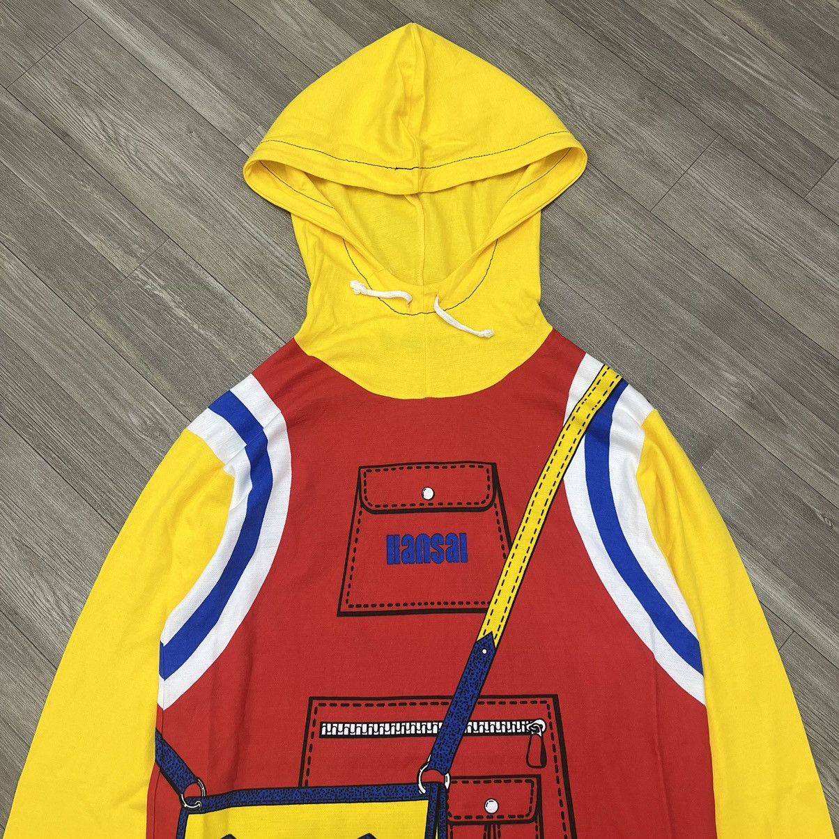 Kansai Yamamoto × Vintage Vintage Kansai Yamamoto 1980's Trompe L'oeil Errand Hoodie Size US M / EU 48-50 / 2 - 2 Thumbnail