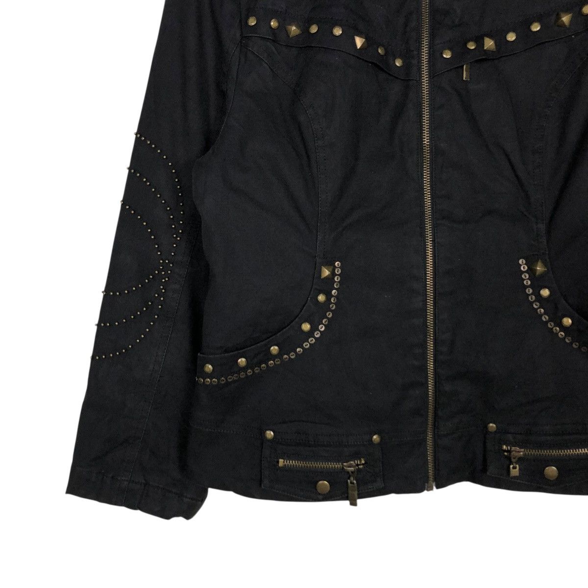 Vintage 🔥BONDAGE BIKER JACKET PUNK STYLE CHEEKY ITALY ISSEY MIYAKE Size US M / EU 48-50 / 2 - 6 Thumbnail
