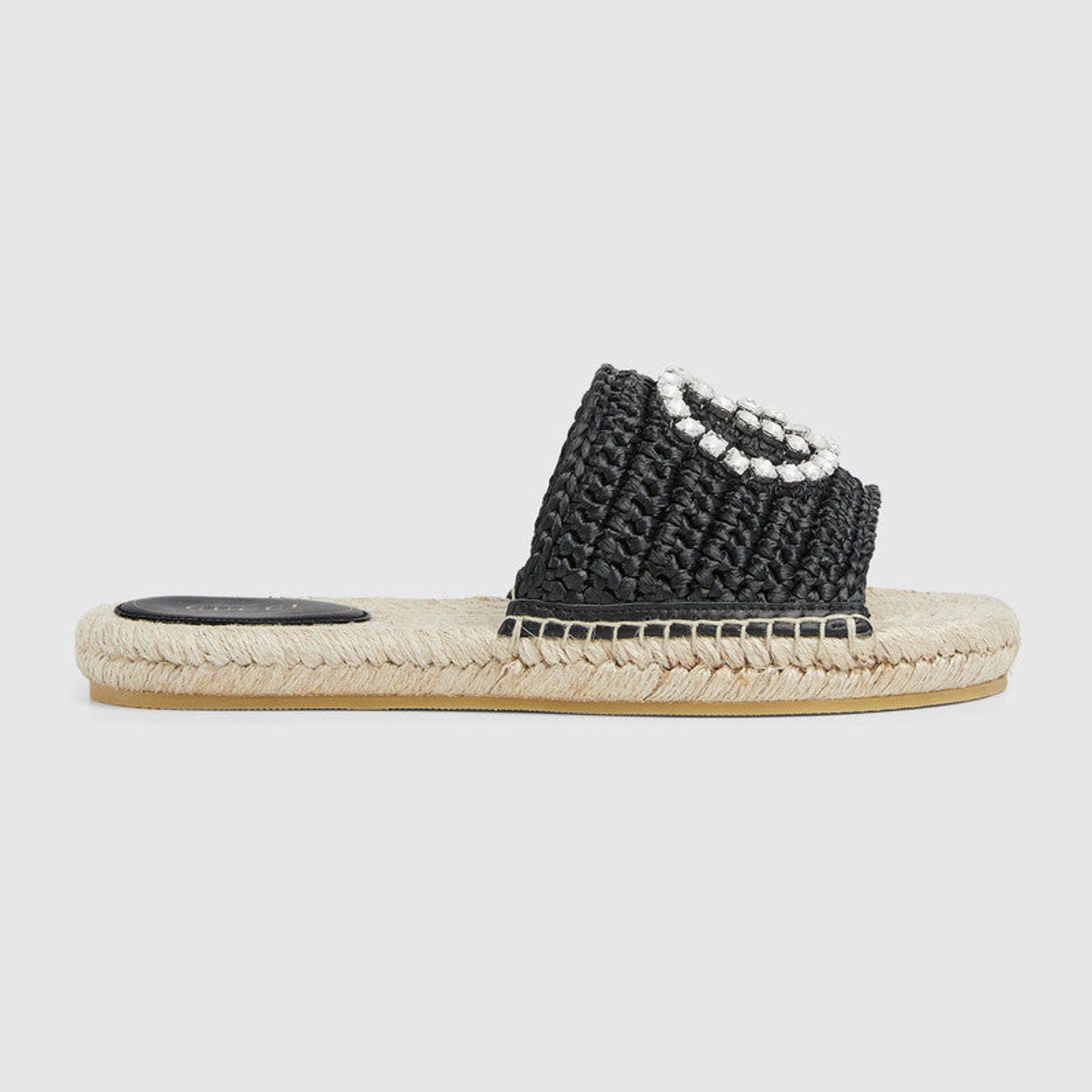 Gucci Gucci Crystal Interlocking G Espadriles Size US 5 / IT 35 - 1 Thumbnail