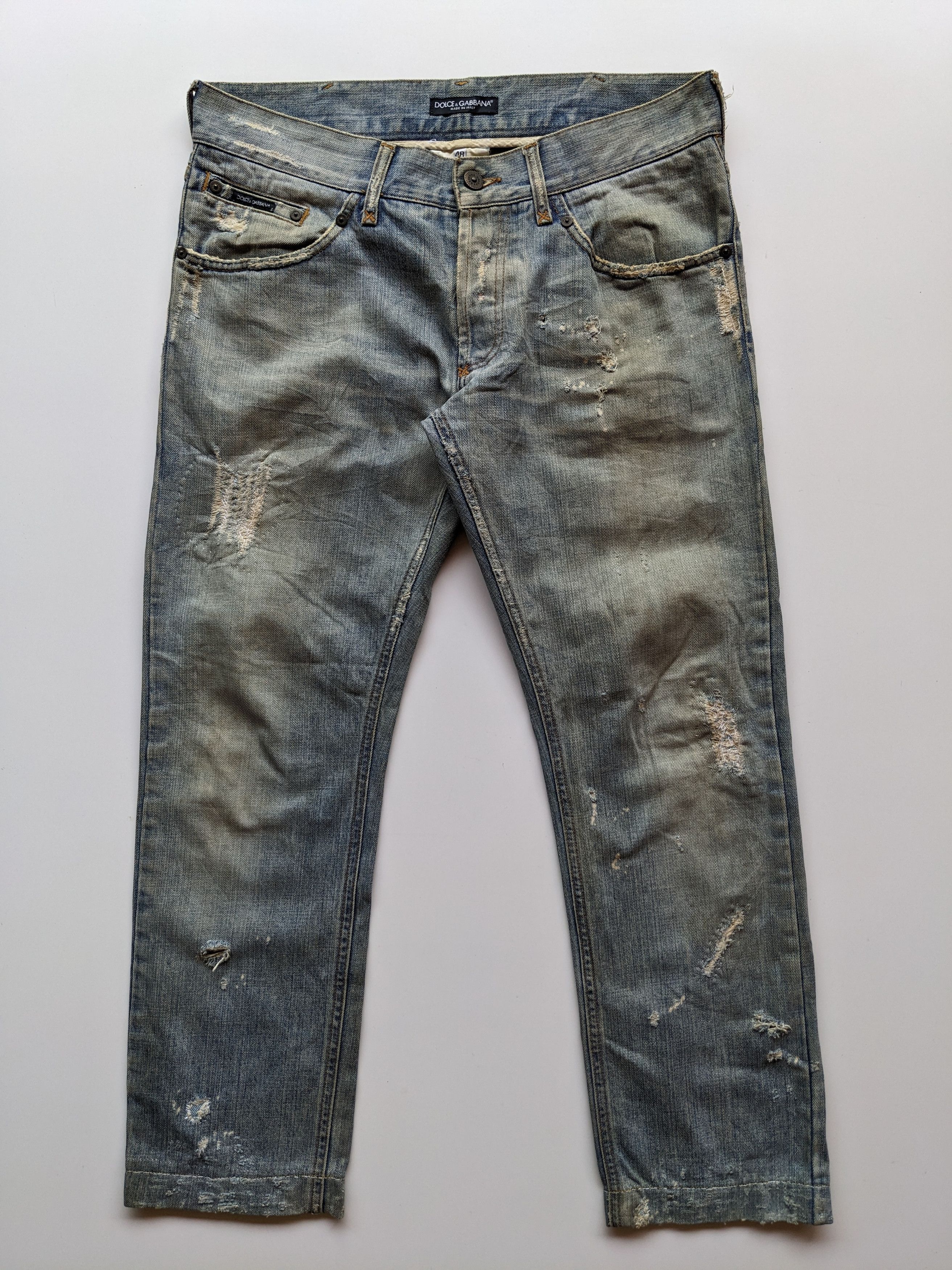 Dolce & Gabbana Dolce & Gabbana Hollywood cowboy distressed jeans Size US 35 - 1 Thumbnail