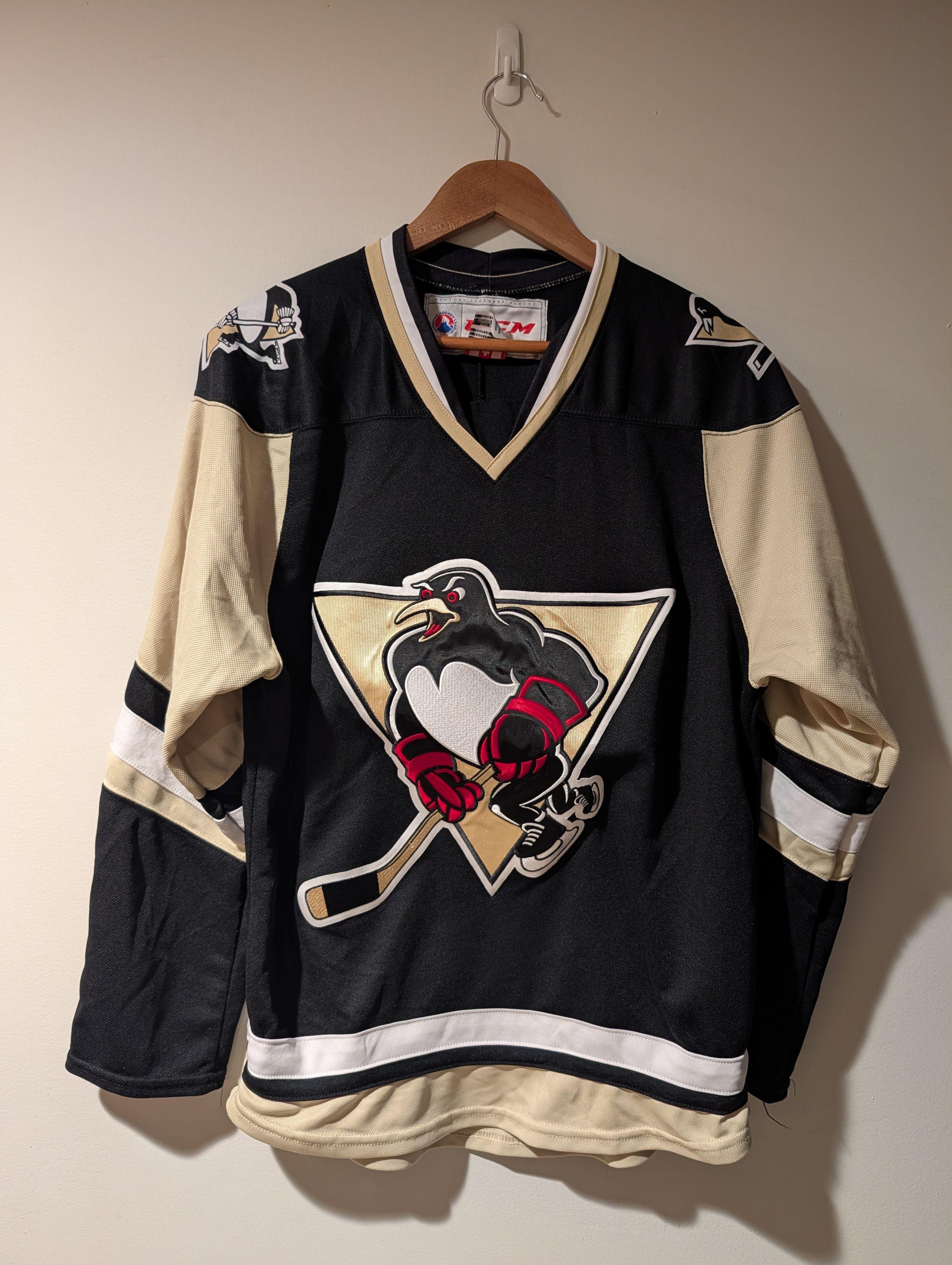 Ccm Vintage 90s Wilkes-Barre Scranton Penguins NHL Hockey Jersey Size US S / EU 44-46 / 1 - 1 Thumbnail