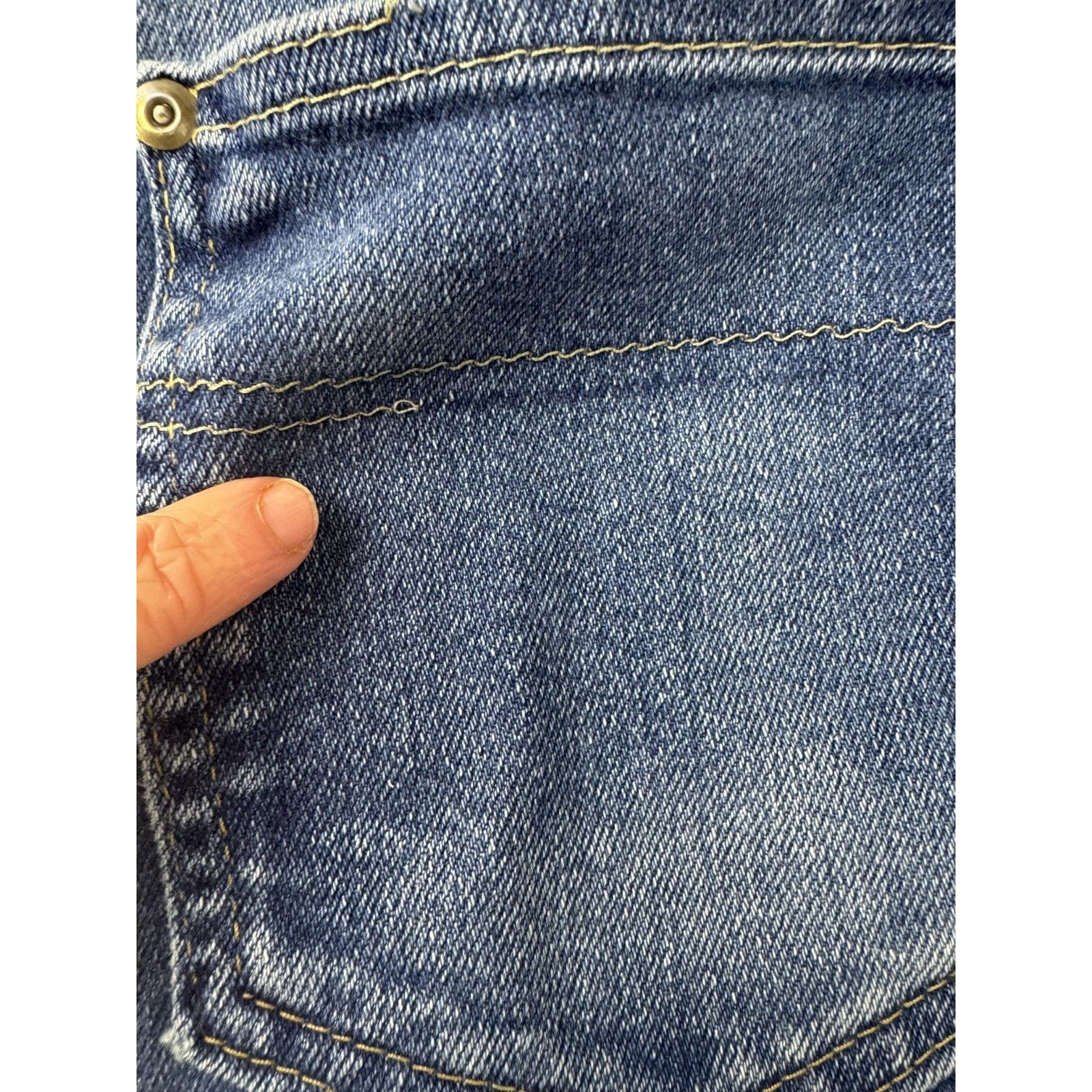 Other 1970s Vintage Sansabelt Jeans Blue High Rise Built-In USA 28 Size 28" / US 6 / IT 42 - 10 Thumbnail
