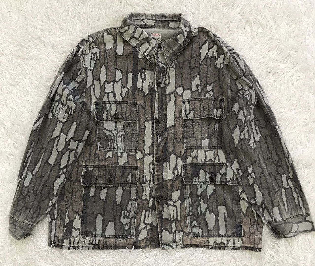 Pointer Vtg Pointer Brand Trebark Camo Chore Jacket Made in Usa Size US XL / EU 56 / 4 - 1 Thumbnail