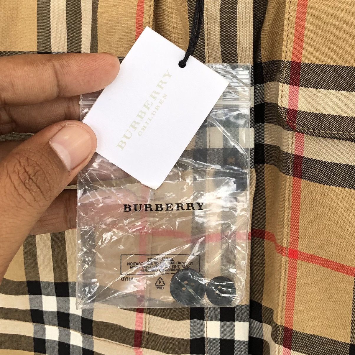 Burberry Burberry London Children Yellow Check Cotton Dress Size XXS / US 00 / IT 34 - 15 Thumbnail