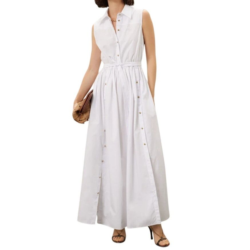 Rosetta Getty Rosetta Getty x RTR Buttoned Dress in White, Size US 10 Size L / US 10 / IT 46 - 2 Thumbnail