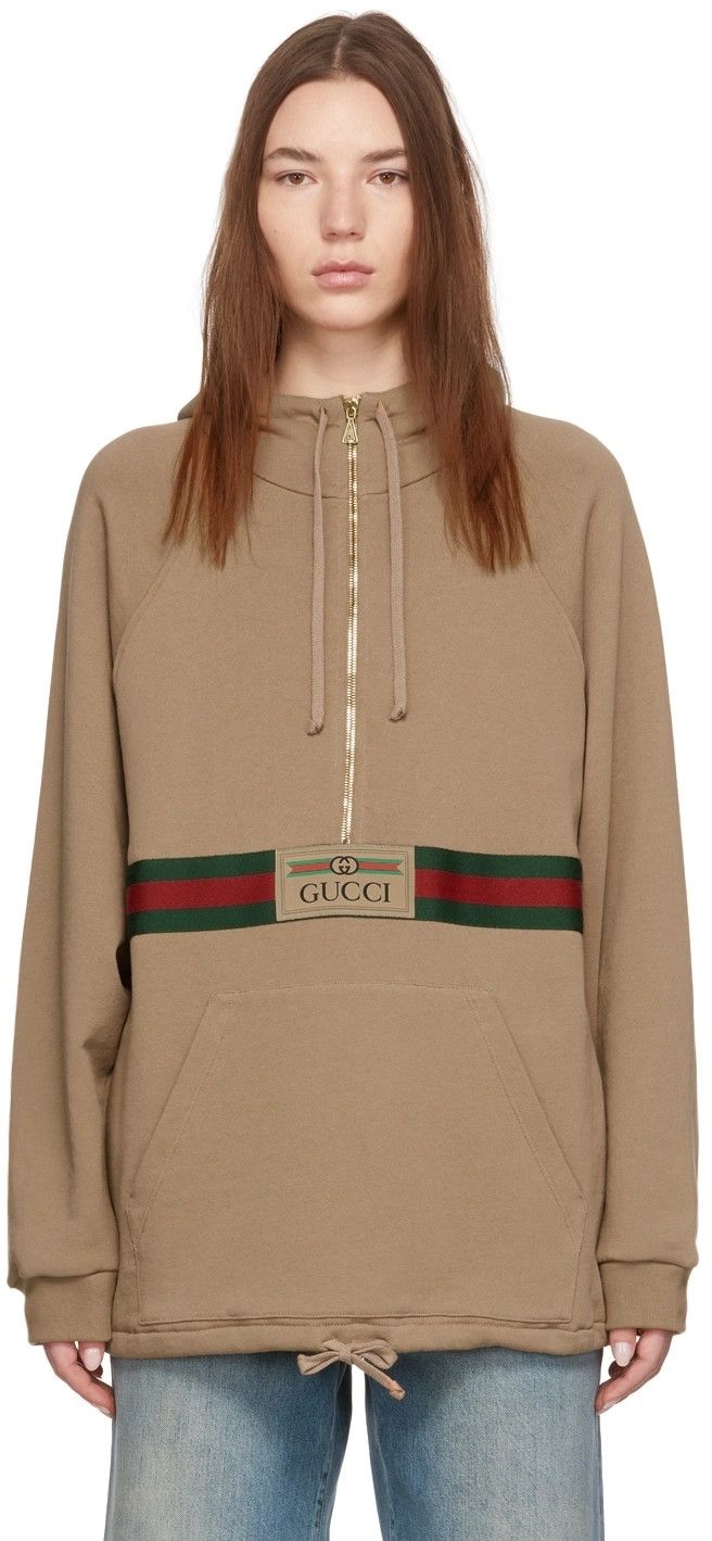 Gucci oc11z0126 Sweatshirt Hoodie In Brown Size XXL / US 16-18 / IT 52-54 - 4 Thumbnail