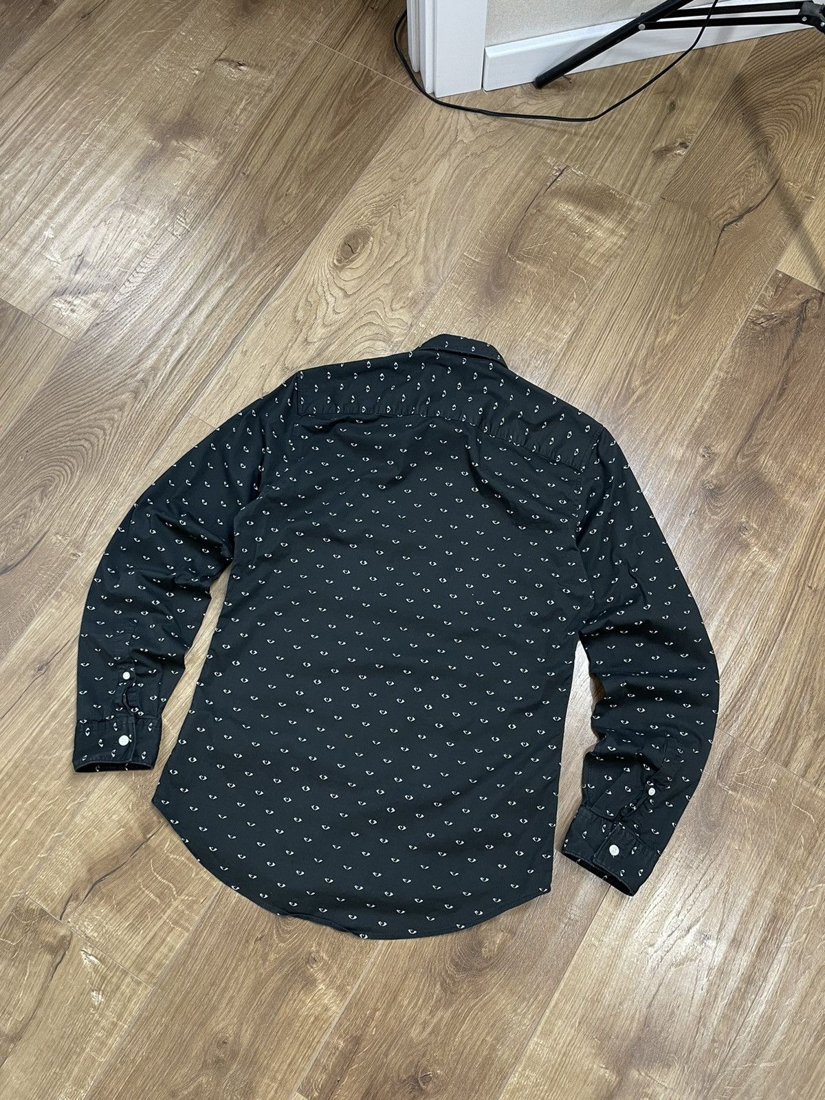 Kenzo × Vintage Vintage Kenzo Y2K Black Monogram Eye Multilogo Shirt Tee Size US S / EU 44-46 / 1 - 13 Thumbnail