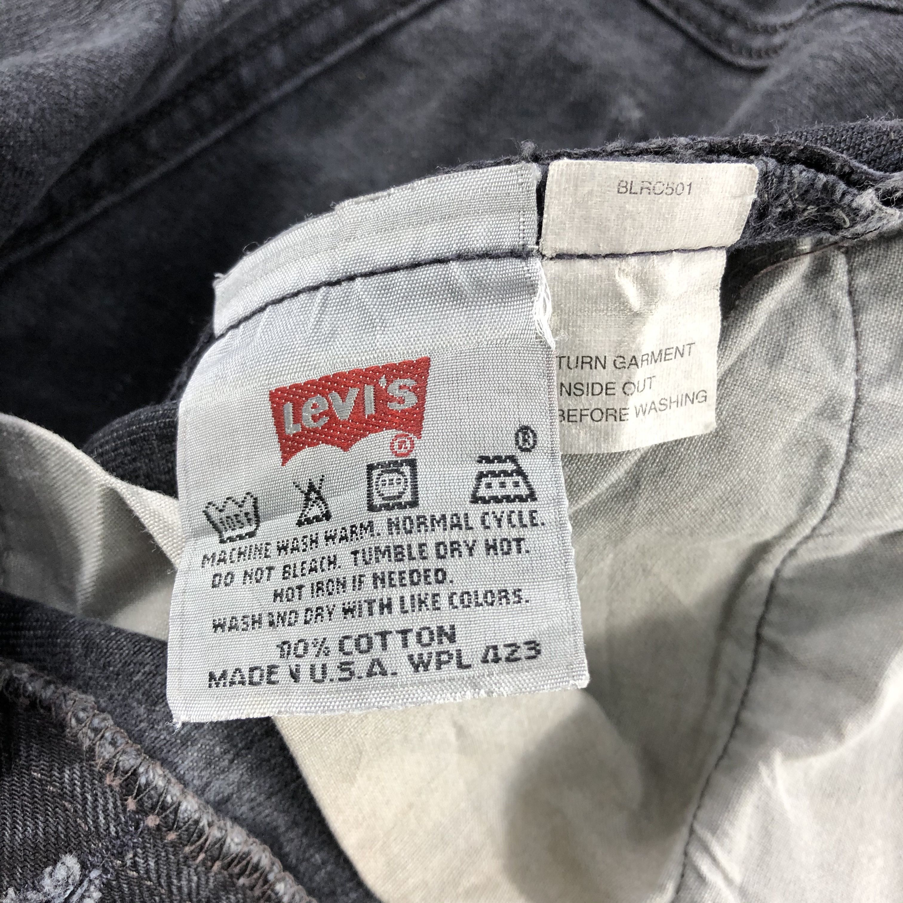 Levi's Vintage 90s Ripped Levis 501 Earth Tone Jeans-JM2282 Size US 33 - 13 Thumbnail