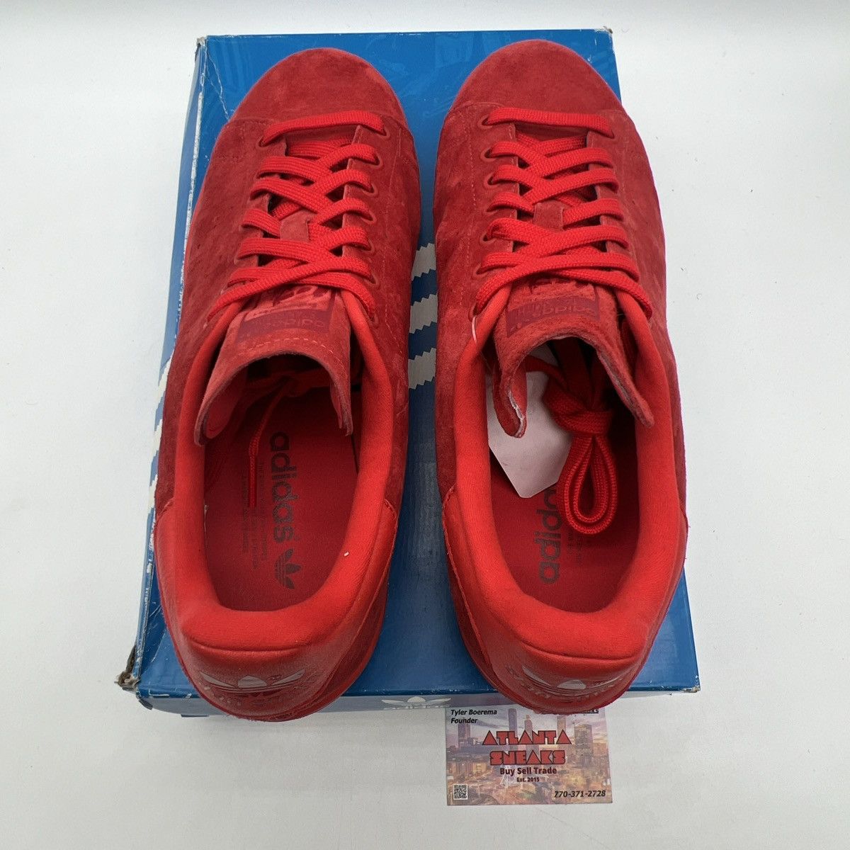 Adidas Stan smith power red Size US 12 / EU 45 - 6 Thumbnail