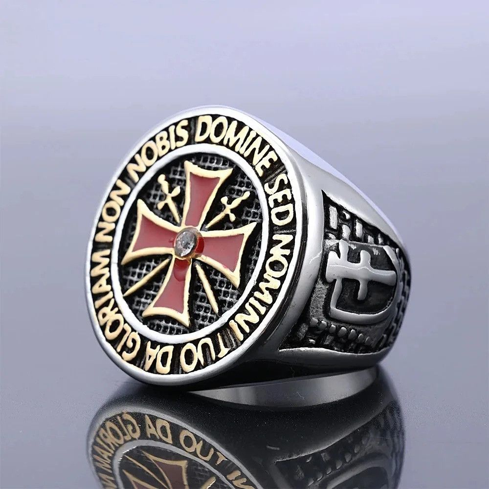 Jewelry × Vintage Red Cross Ring Size ONE SIZE - 3 Thumbnail