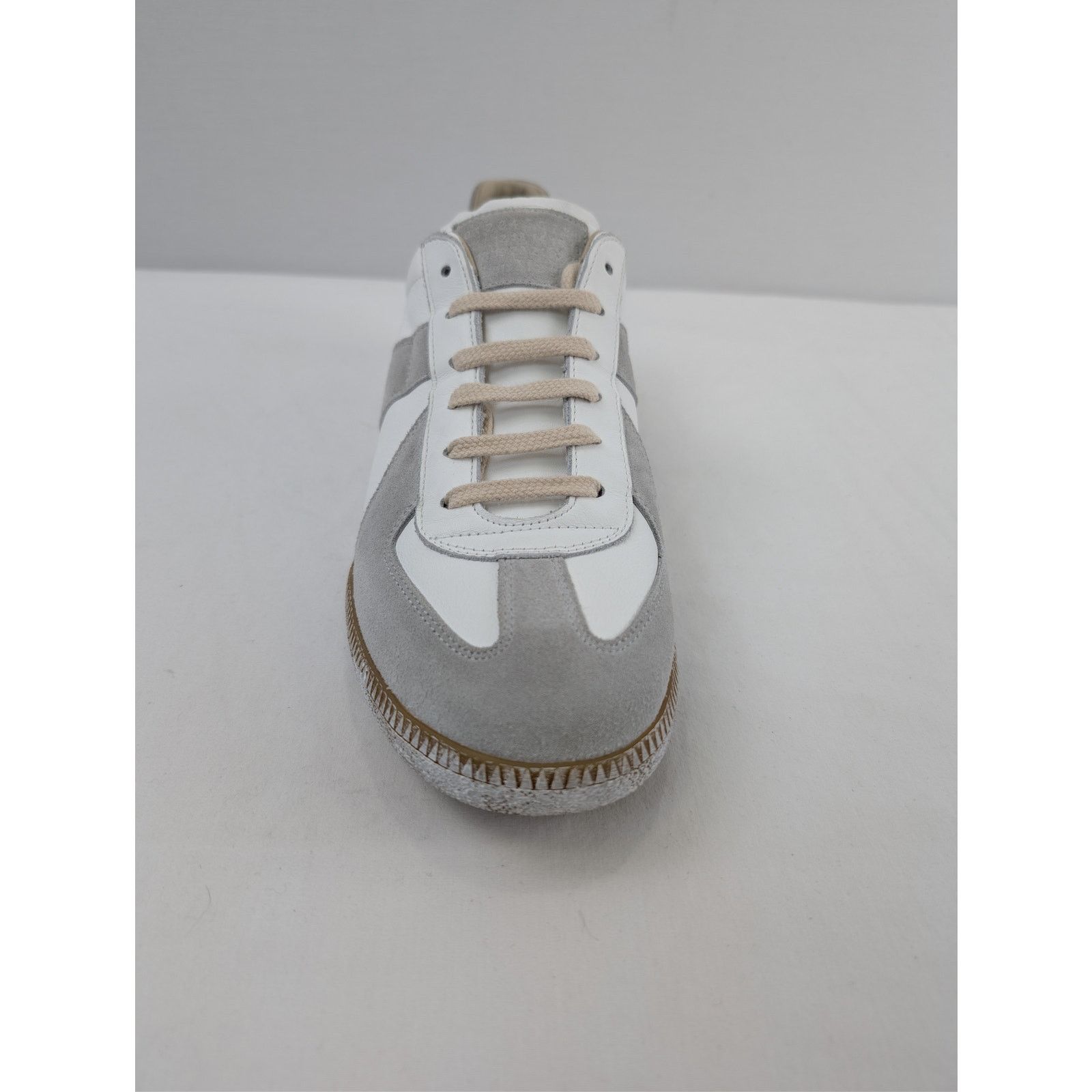 Maison Margiela o1rshd1 Replica sneakers in white and gray leather and suede Size US 13 / EU 46 - 12 Thumbnail
