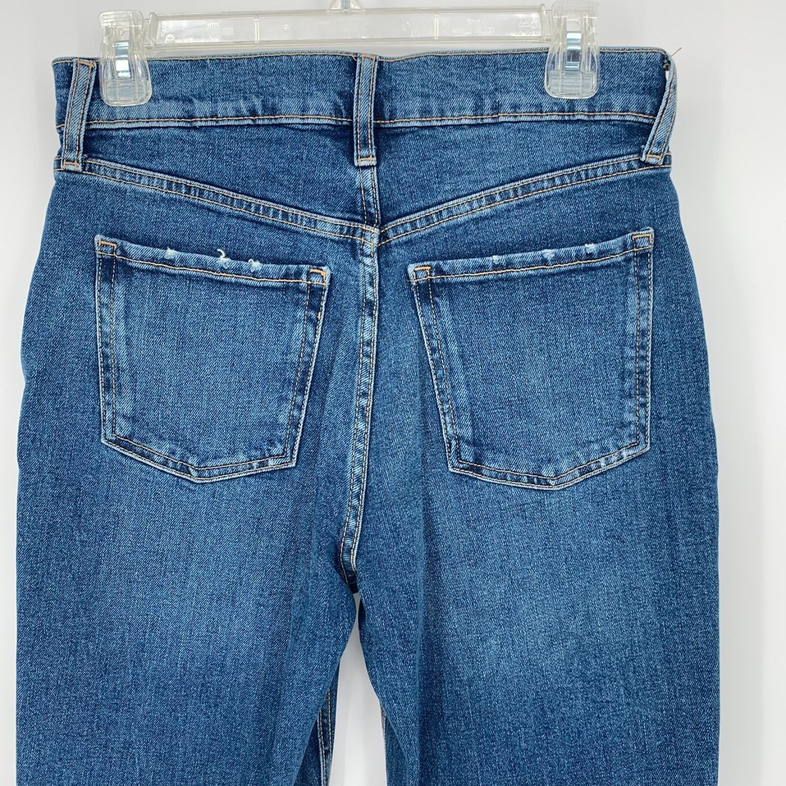 Old Navy Old Navy Saylor Jeans Women's Size 4 Straight Distressed Size 27" / US 4 / IT 40 - 10 Thumbnail