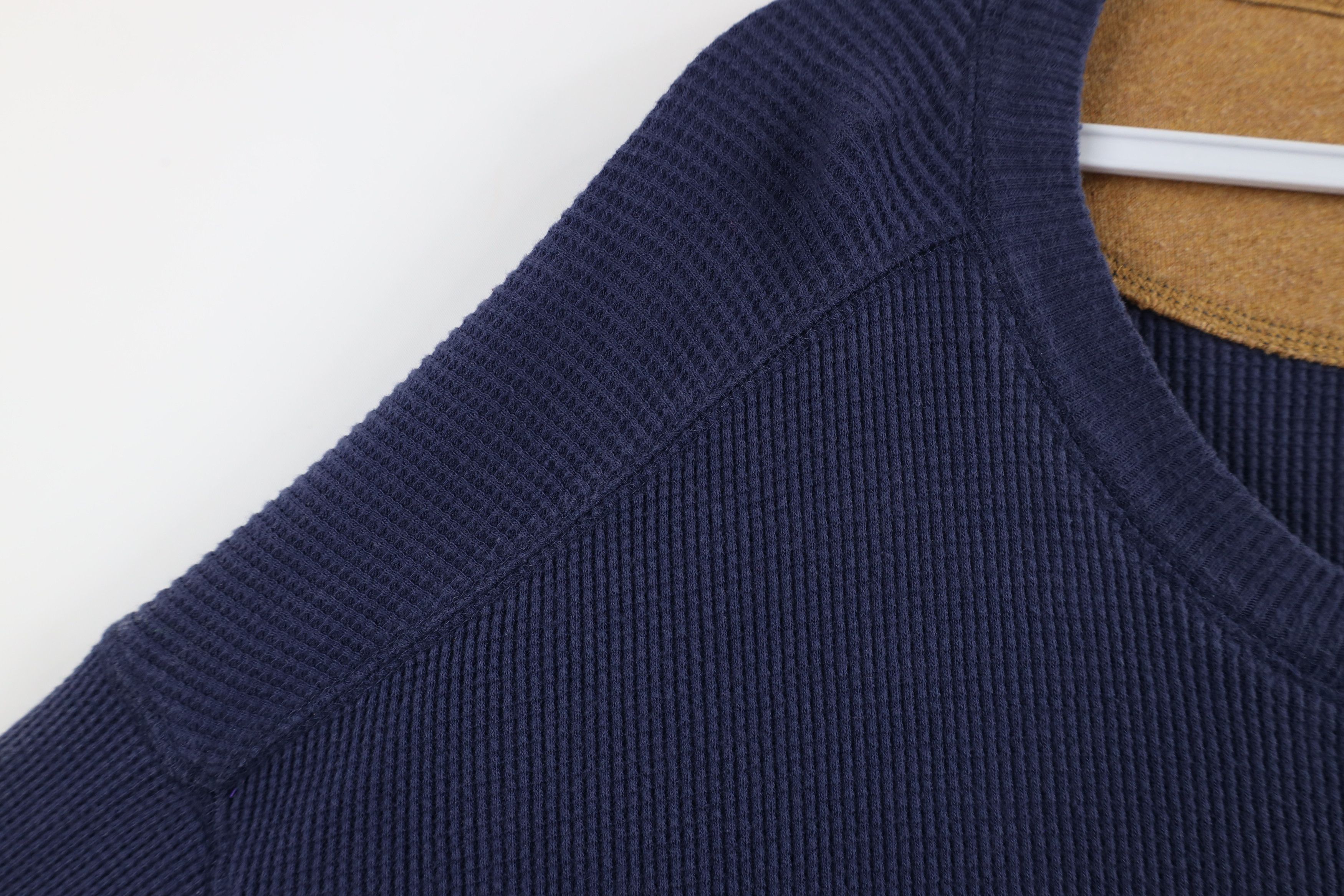 Vintage Vintage 90s Streetwear Waffle Knit Long Sleeve T-Shirt Size US XXL / EU 58 / 5 - 4 Thumbnail