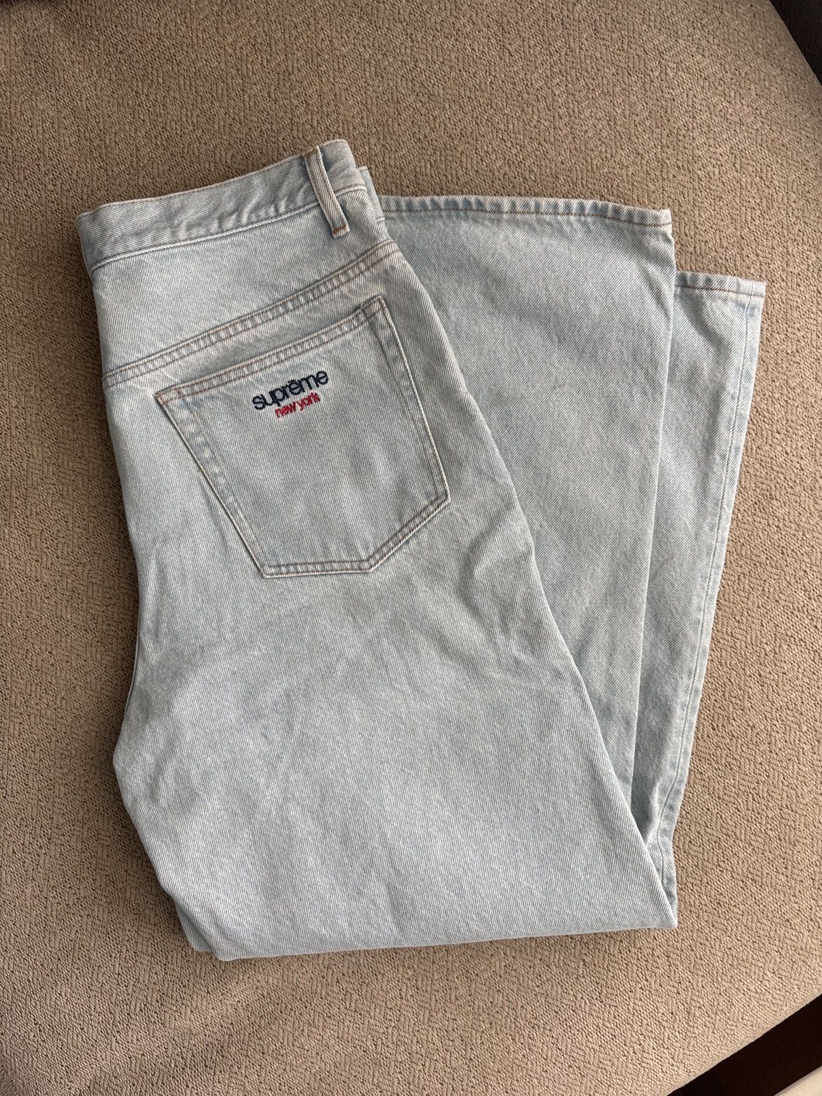 Supreme Baggy Jean Washed Indigo 30