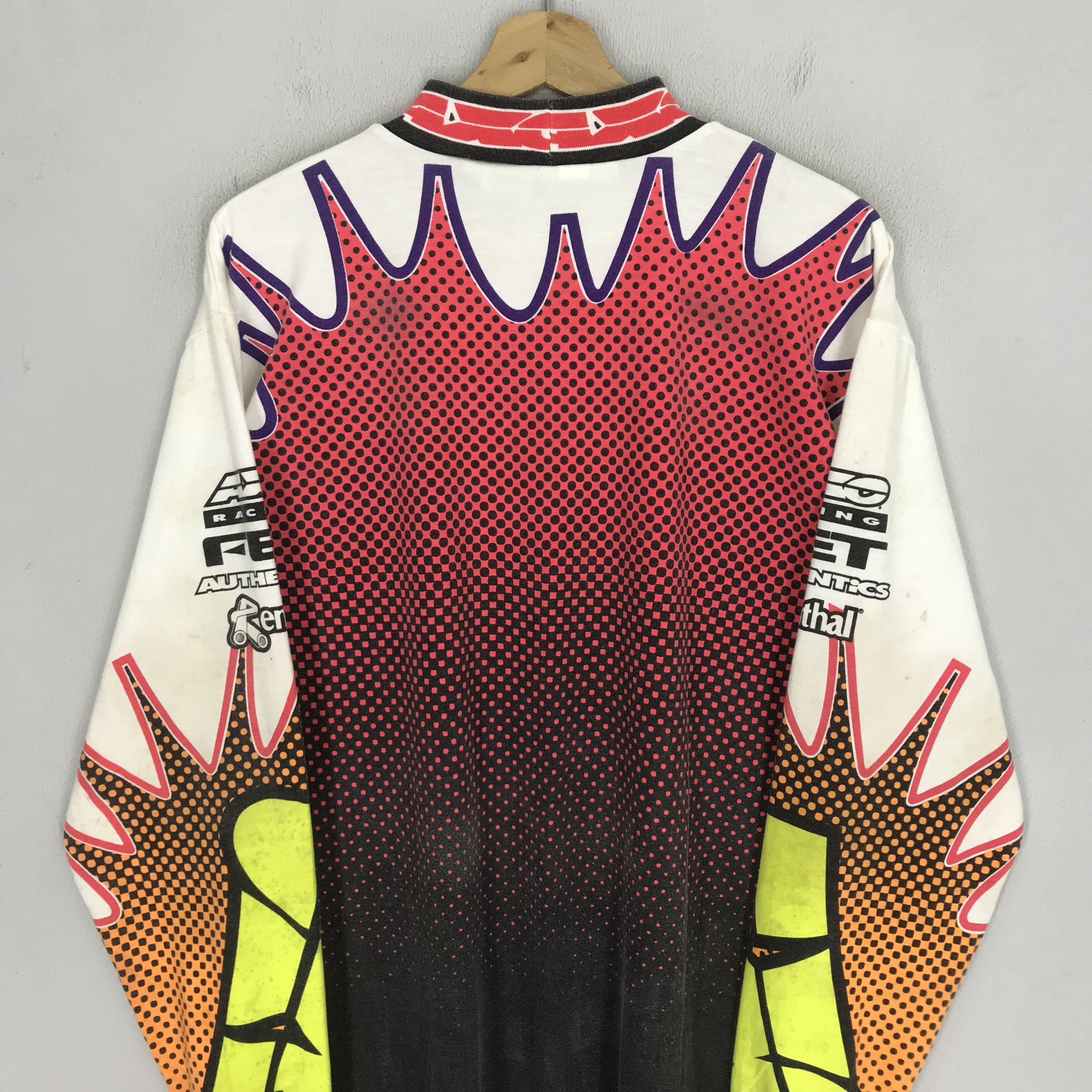 Vintage Vintage 90's Distressed Axo Sport Team Motocross Overprinted Size US M / EU 48-50 / 2 - 5 Thumbnail